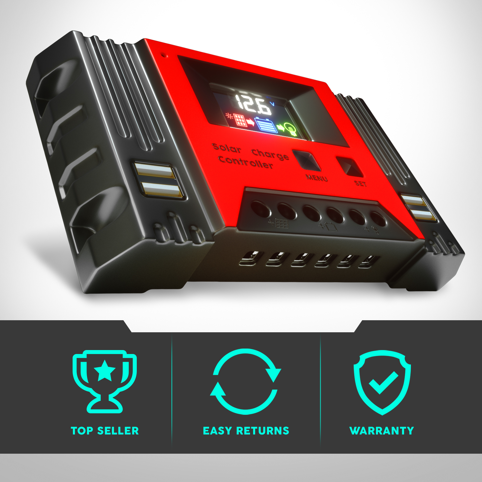 Solar Panel Kit Fixed Mono Mat Controller 300W 250W 220W 200W 160W 100W 40W 10W - Picture 27 of 193