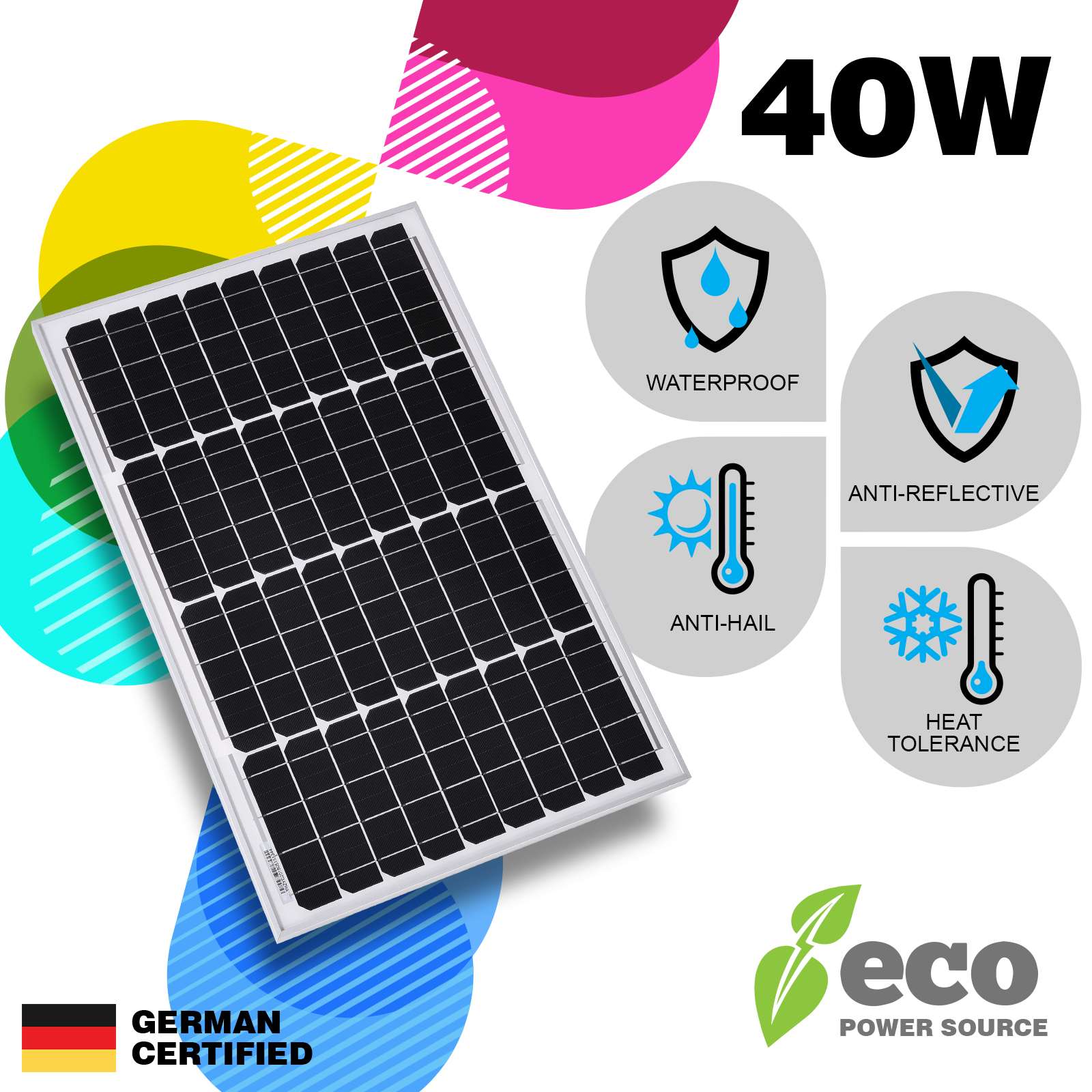 Solar Panel Kit Fixed Mono Mat Controller 300W 250W 220W 200W 160W 100W 40W 10W - Picture 62 of 193