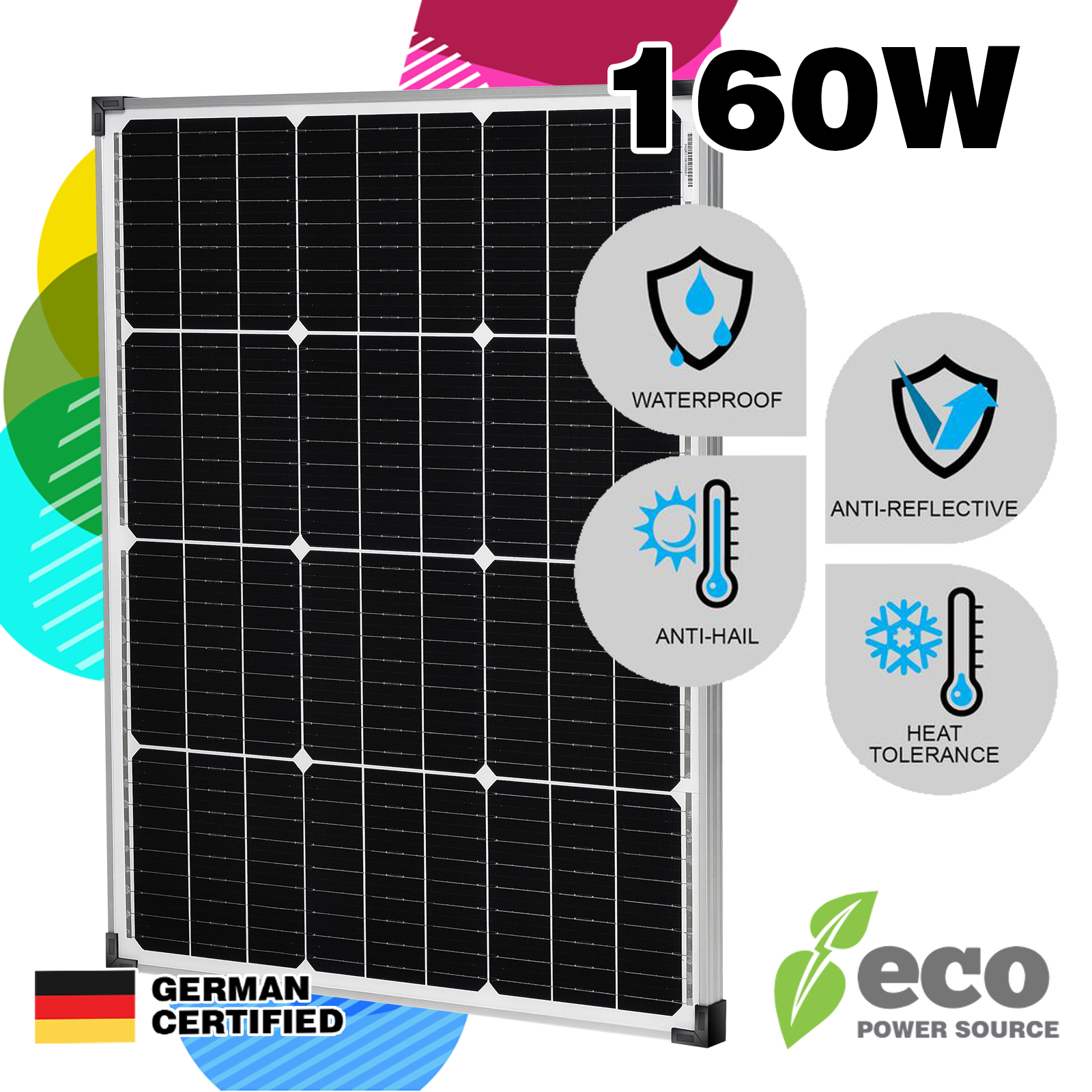 Solar Panel Kit Fixed Mono Mat Controller 300W 250W 220W 200W 160W 100W 40W 10W - Picture 86 of 193