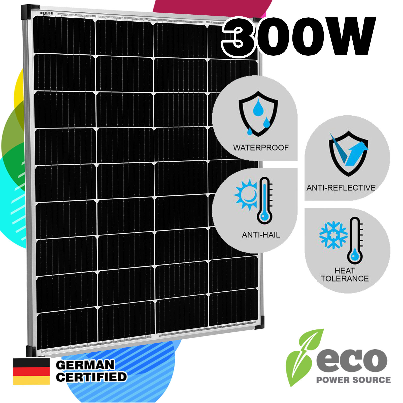 Solar Panel Kit Fixed Mono Mat Controller 300W 250W 220W 200W 160W 100W 40W 10W - Picture 134 of 193