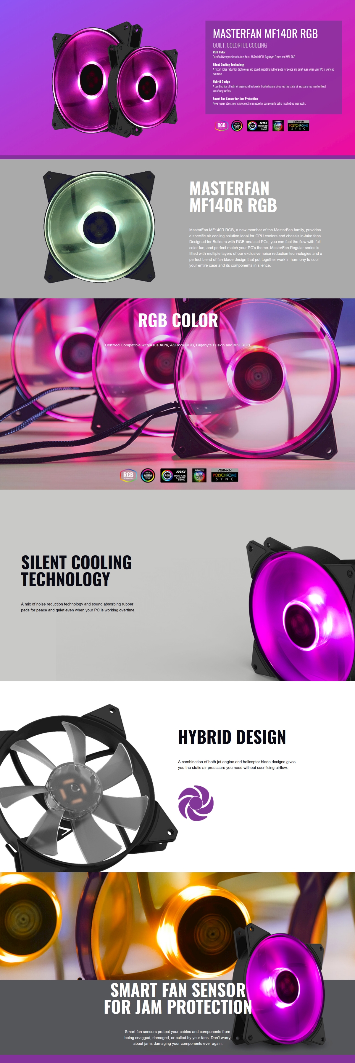 cooler master masterfan mf140r rgb