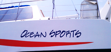 Image: Graphic on the side of a boat Image: Graphic on the side of a boat