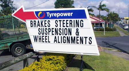 #htmlcaption4 Garage Floor Sign