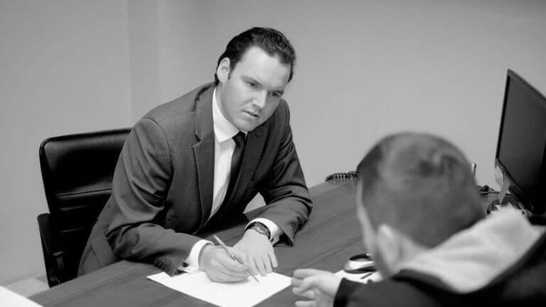 Nick Tehan Slades and Parsons team with client