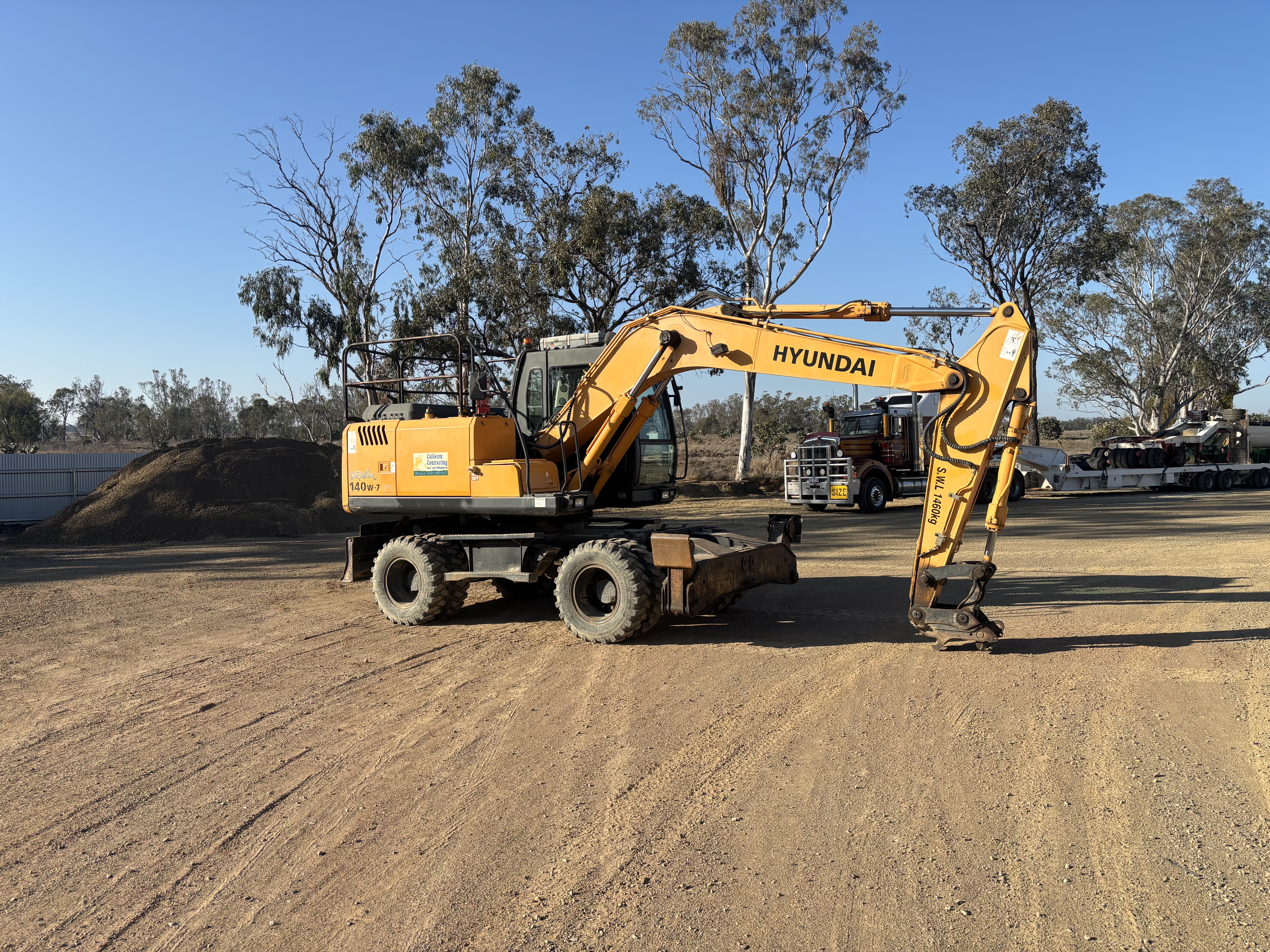 2008 Hyundai Robex 140W-7 Wheeled Excavator