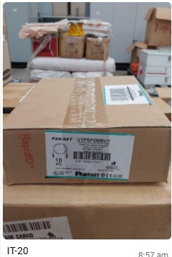 10 boxes x Panduit Pan-Net CAT6 UTP patch leads, two metre blue, sealed box of ten, unused. UNRESERVED