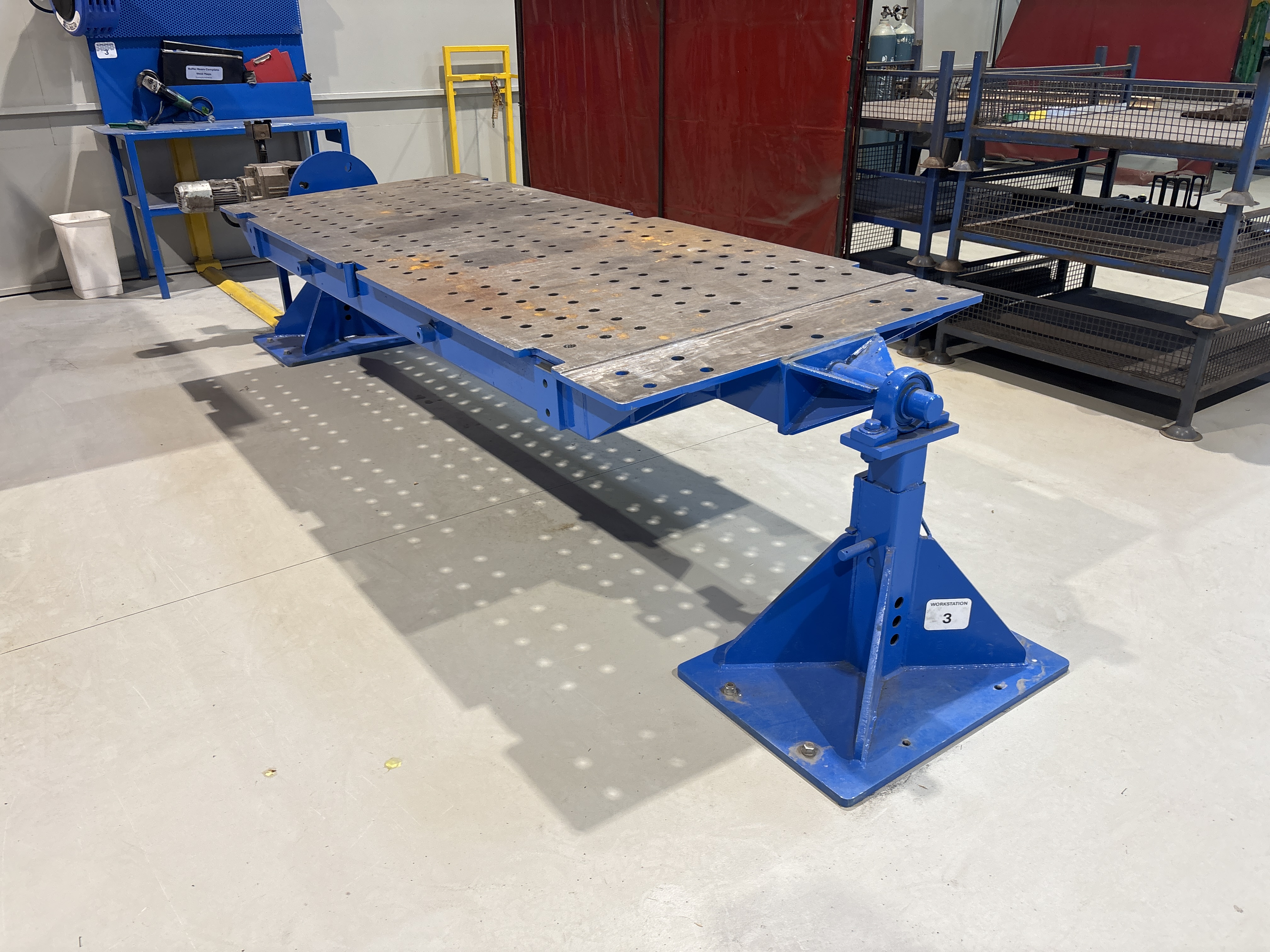 Welding Station Table 3 inc Workbench & Curtain