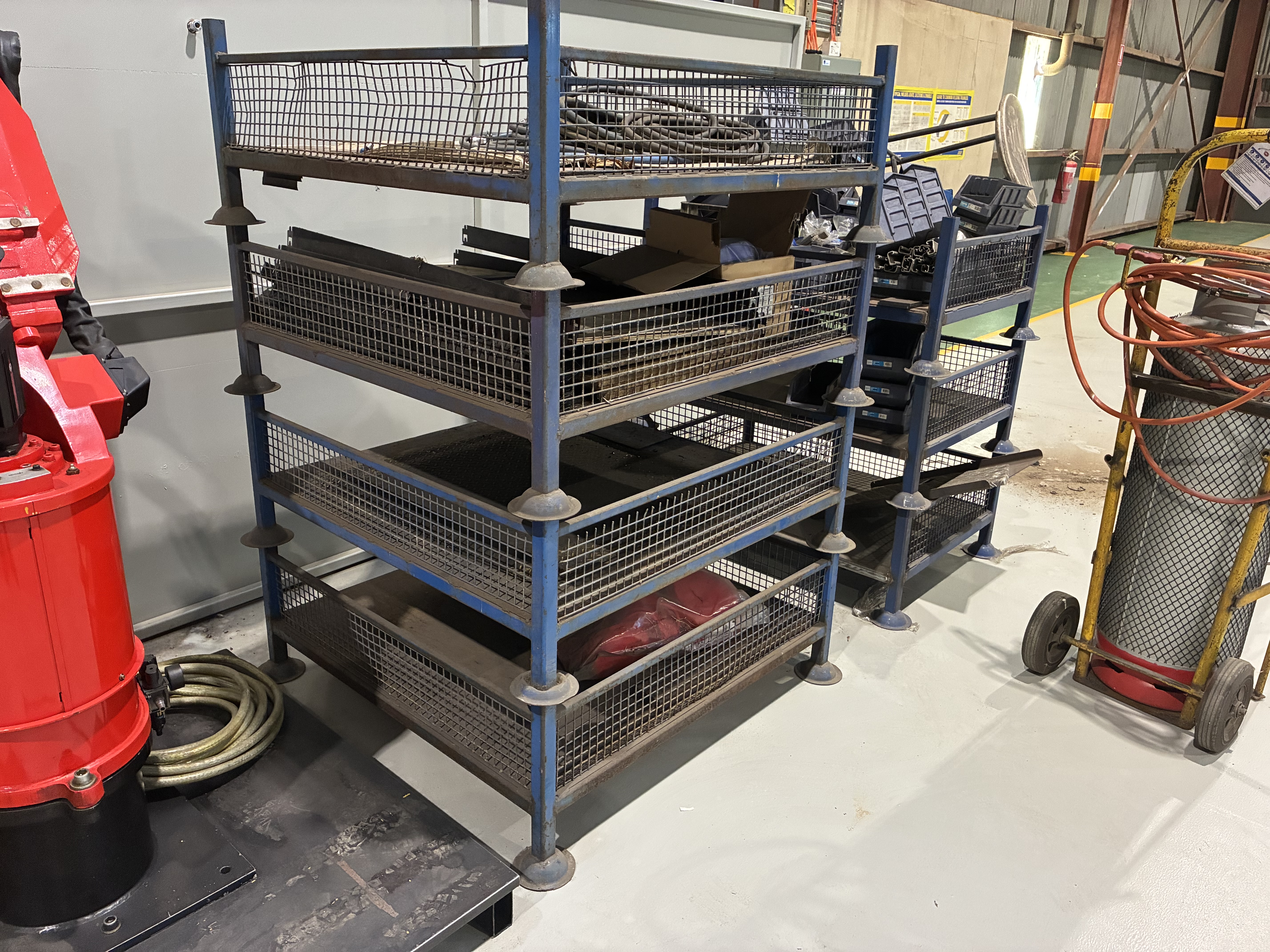 7 X Metal Stackable Stillages inc Contents