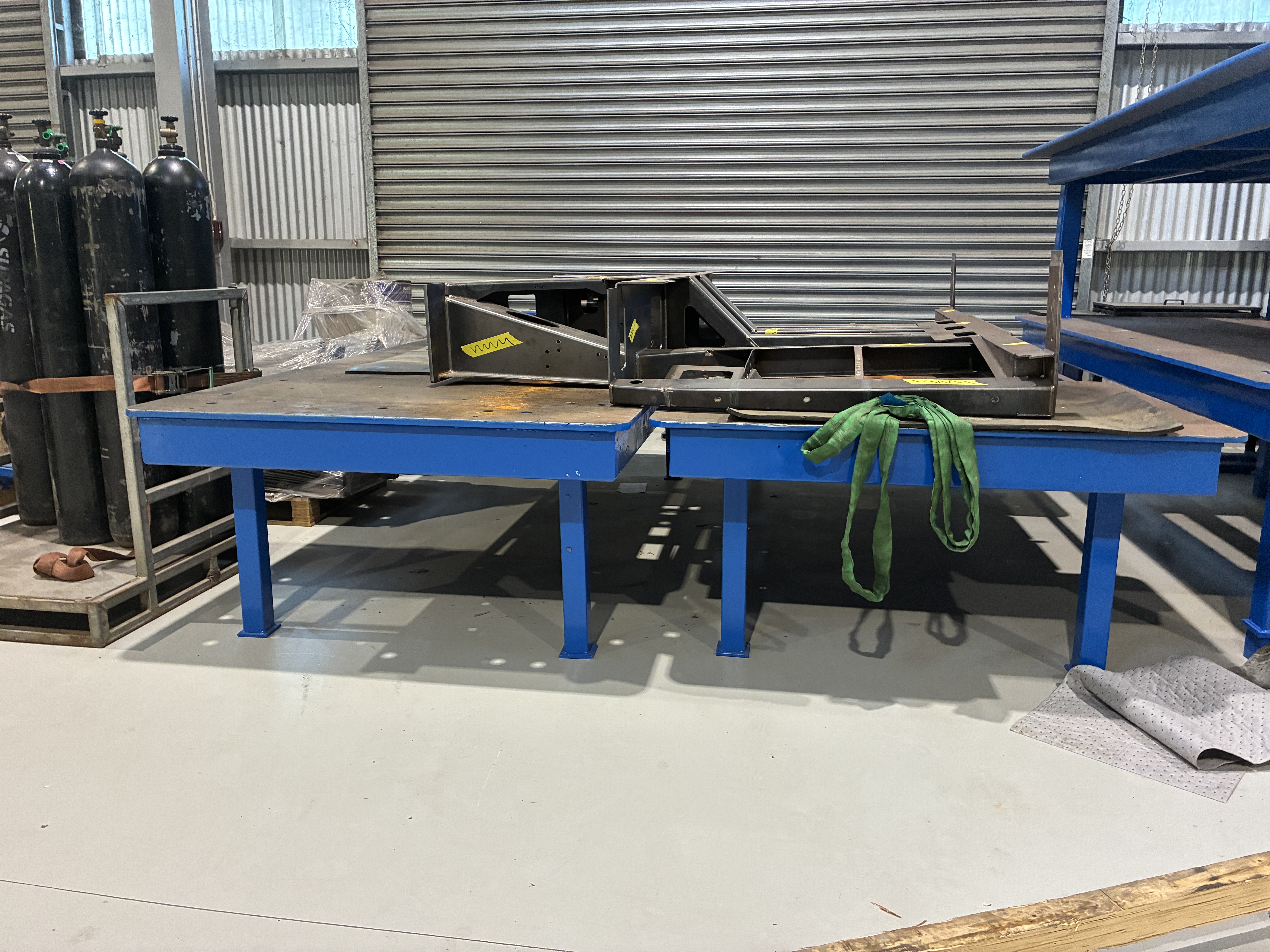 2 X Solid Steel Welding Tables