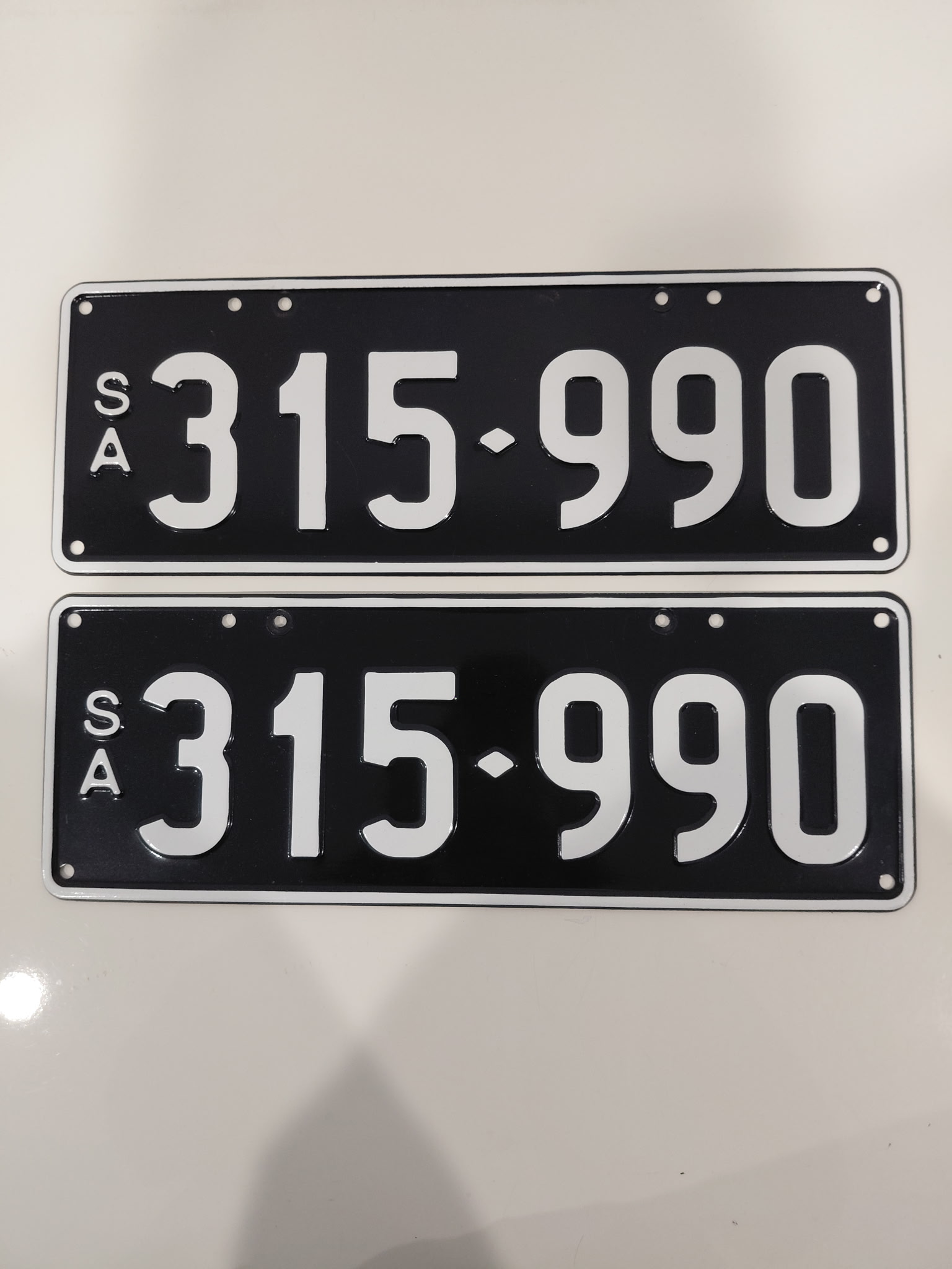 SA Numeric Plate 315 990