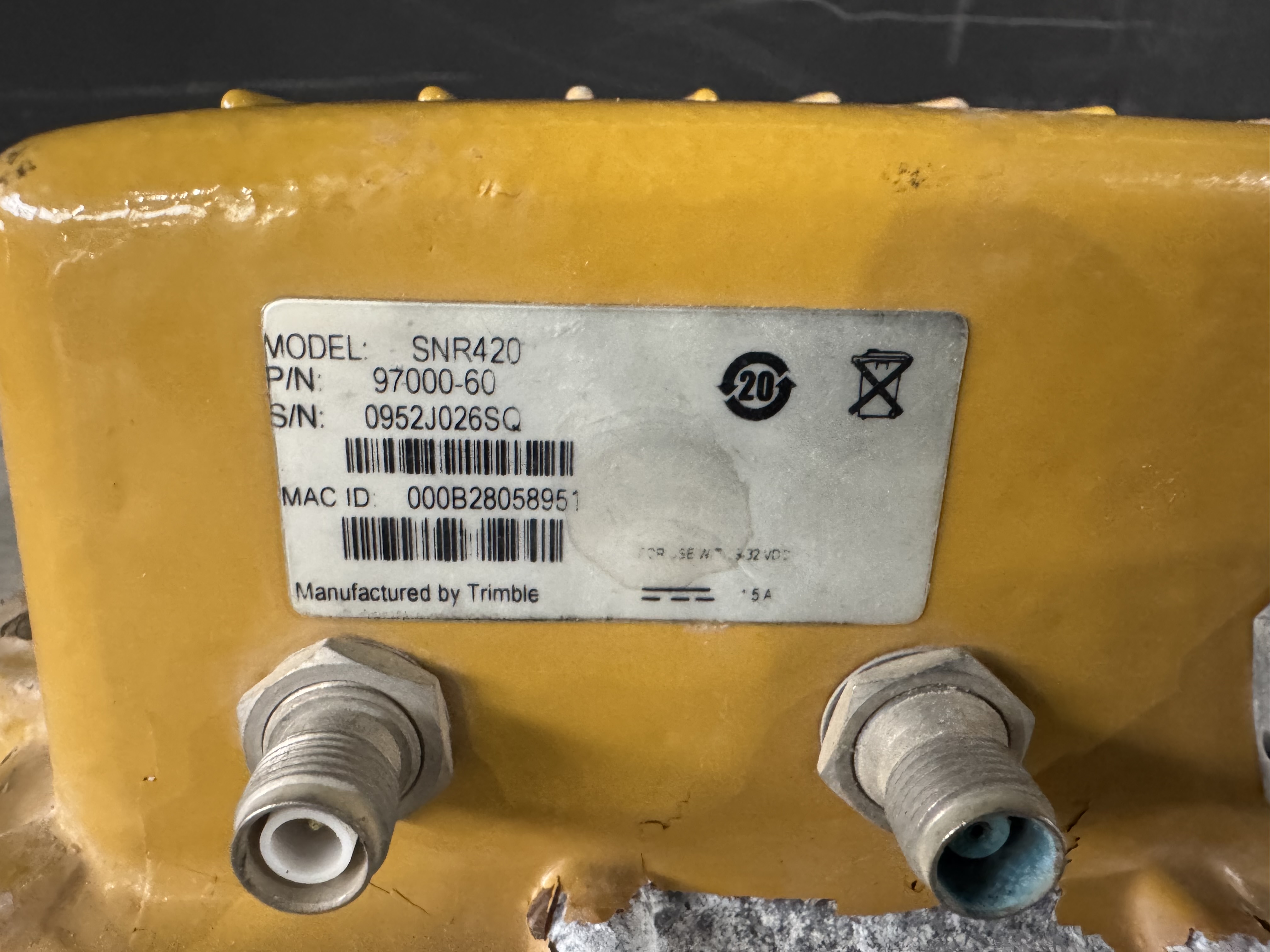 X3 Trimble SNR420 and x1 SNR410 rugged data radio/modem