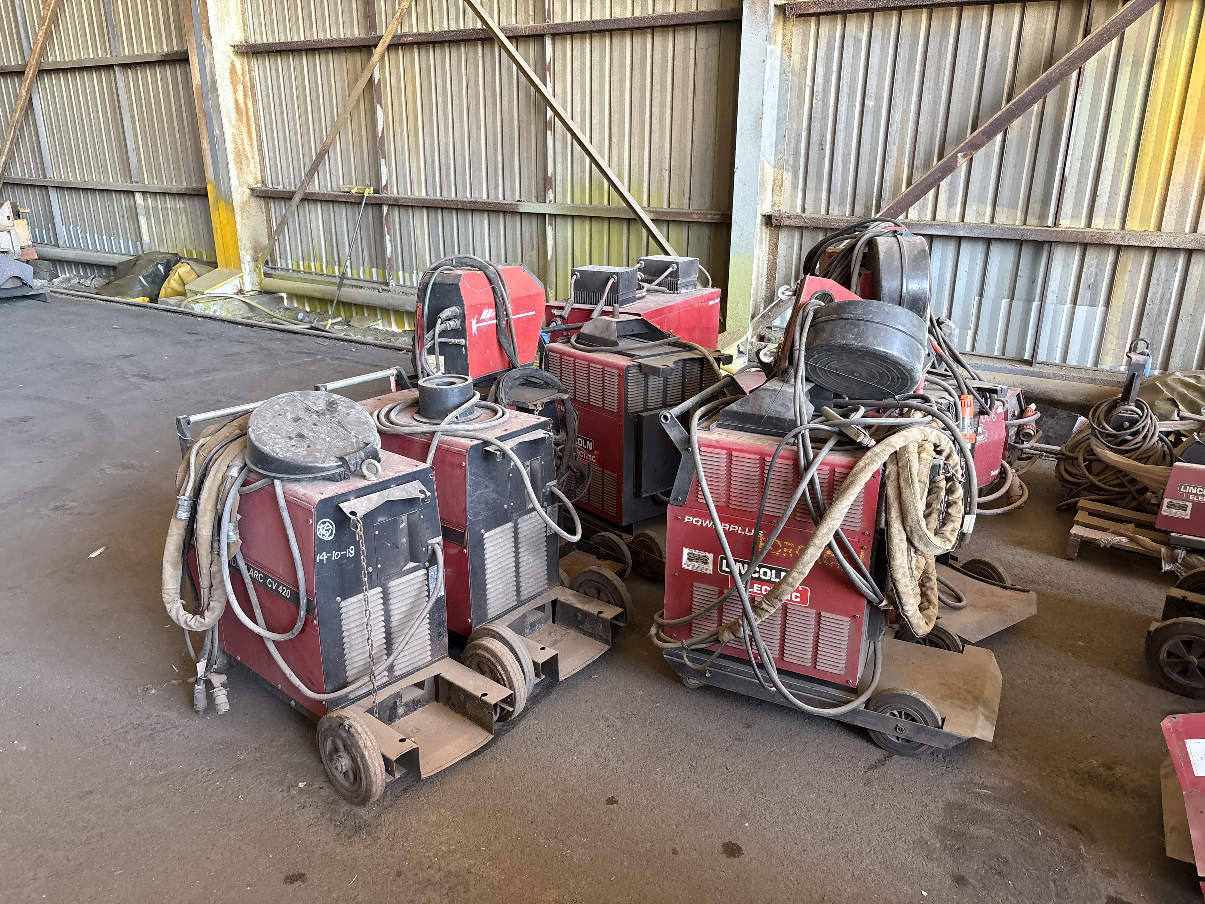 Contingency of Lincoln Electrics Welders *Off Site*