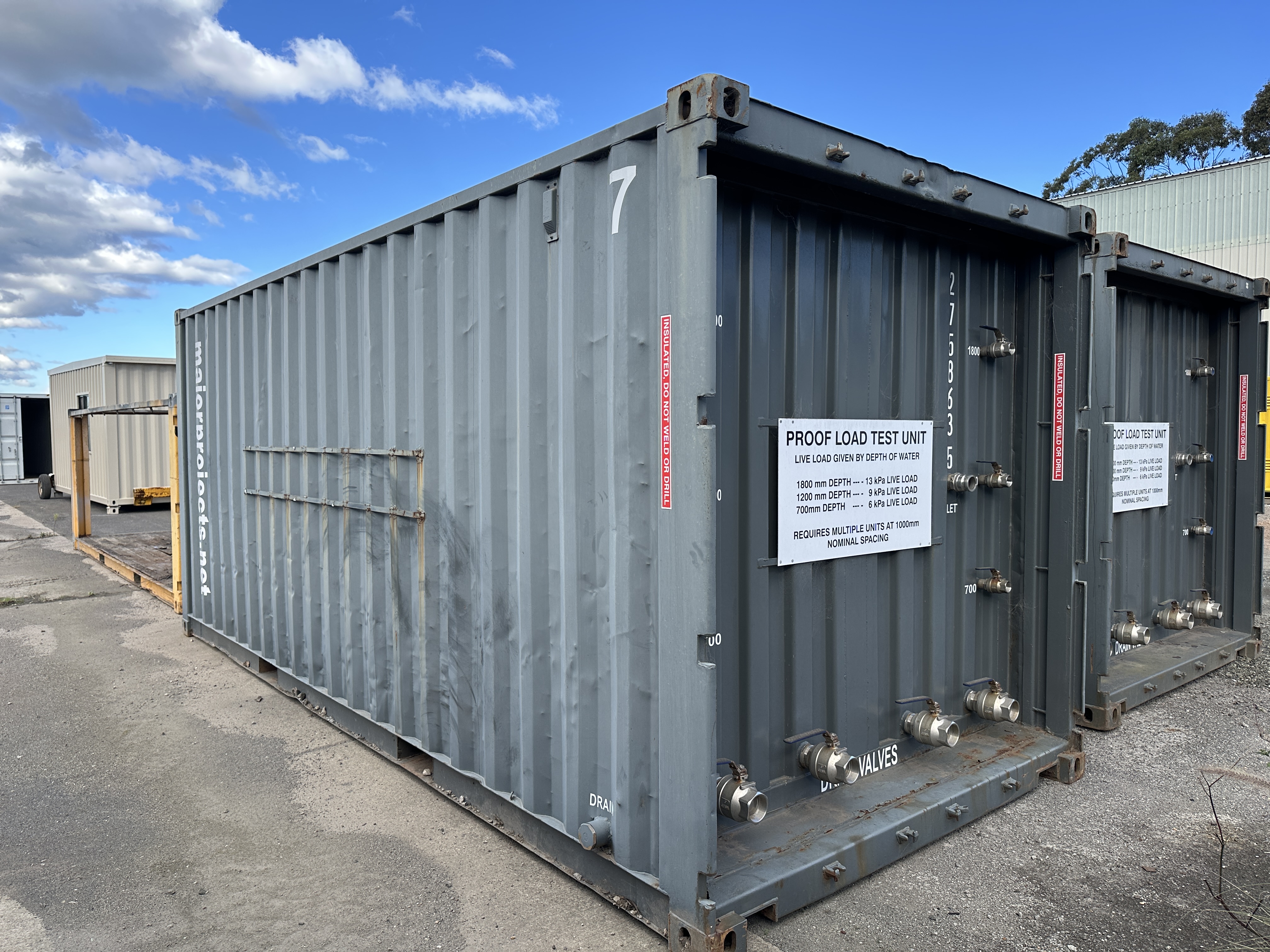 515 · Proof Load Test Unit 20 Foot Container