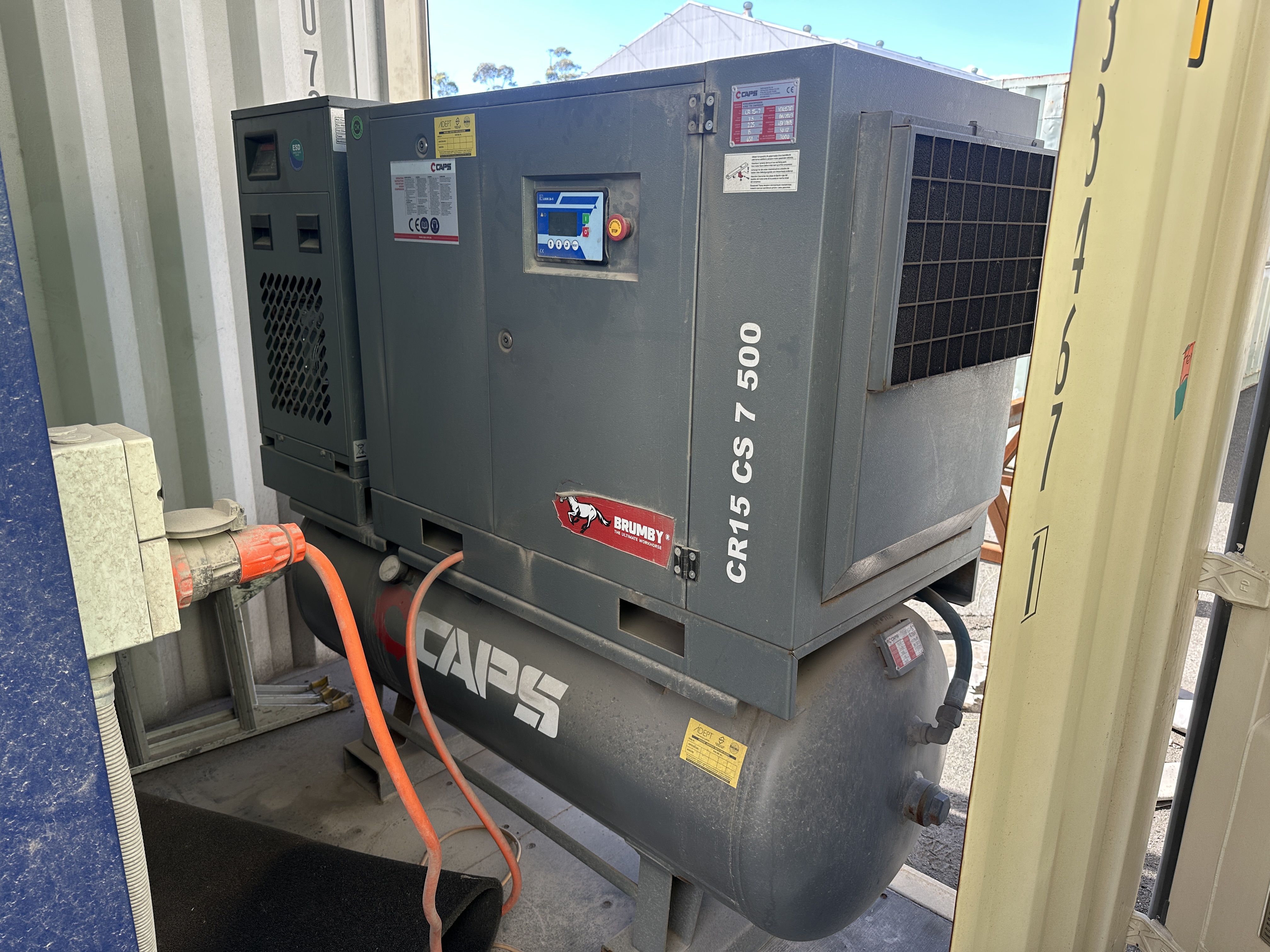 413 · 2023 CAPS Screw Type Compressor (2.25 cubic meters per minute and 15 KW)