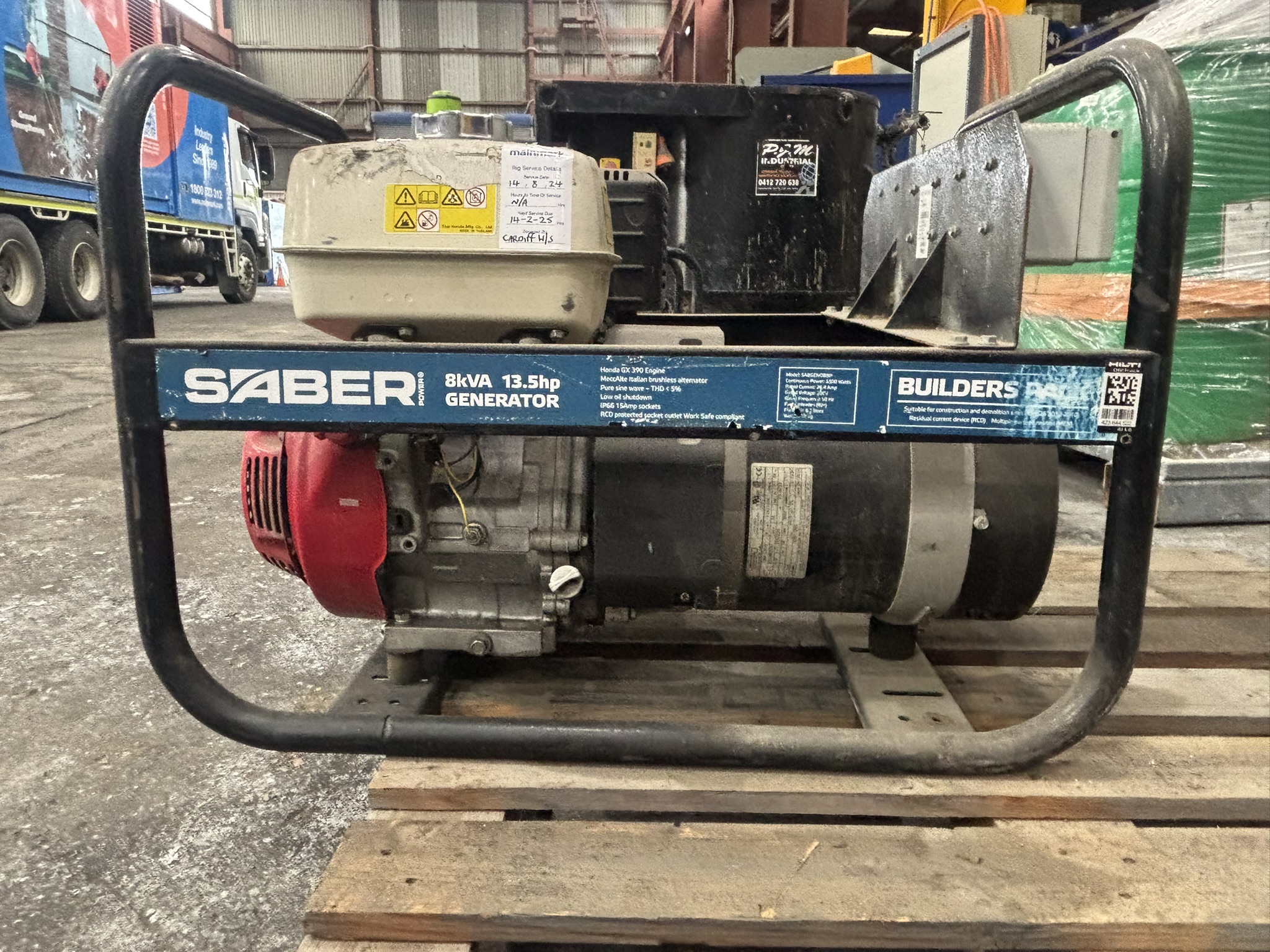 205 · Saber Power Portable Generator. SABGEN08BP *used*
