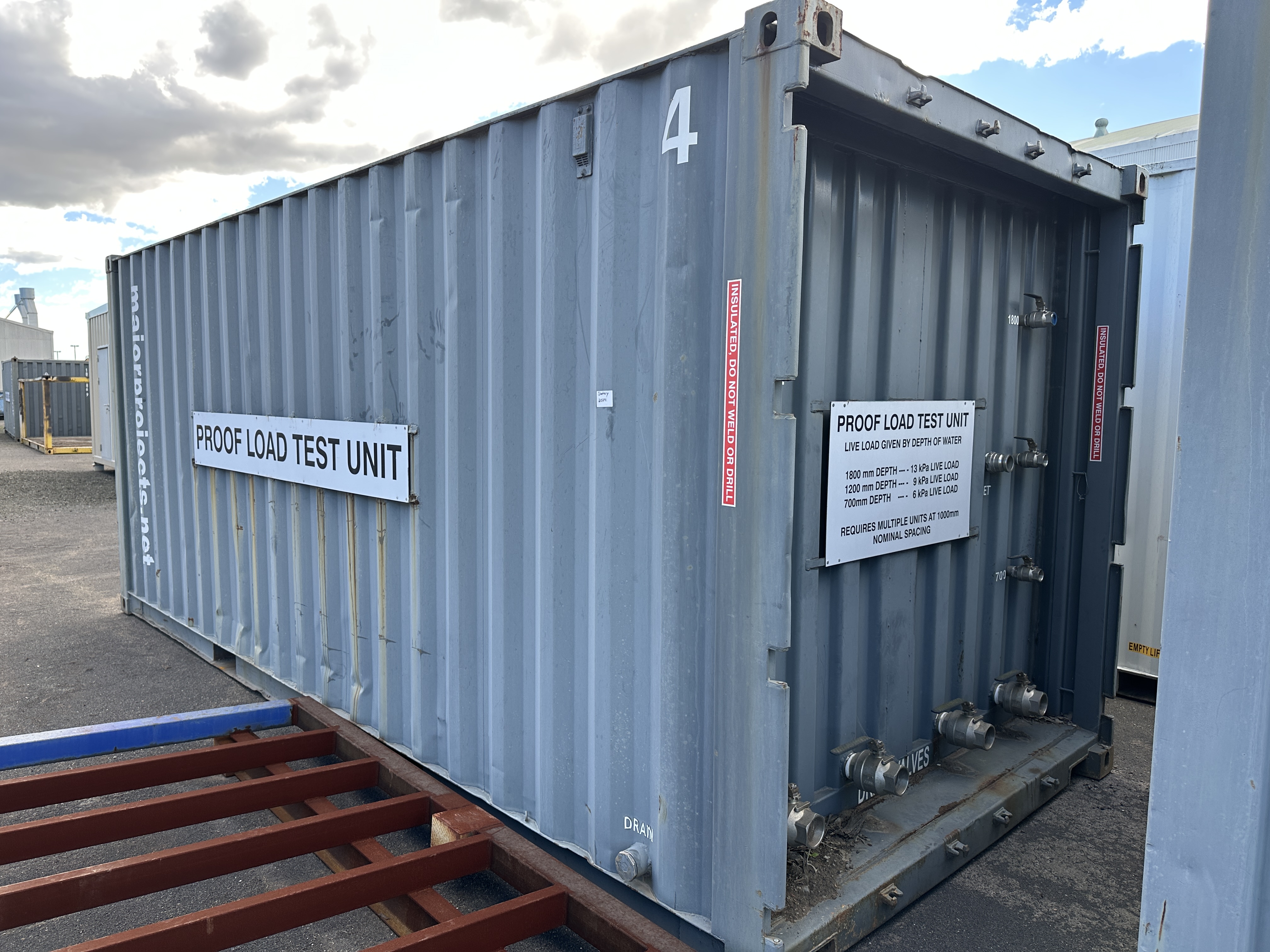 Proof Load Test Unit 20 Foot Container