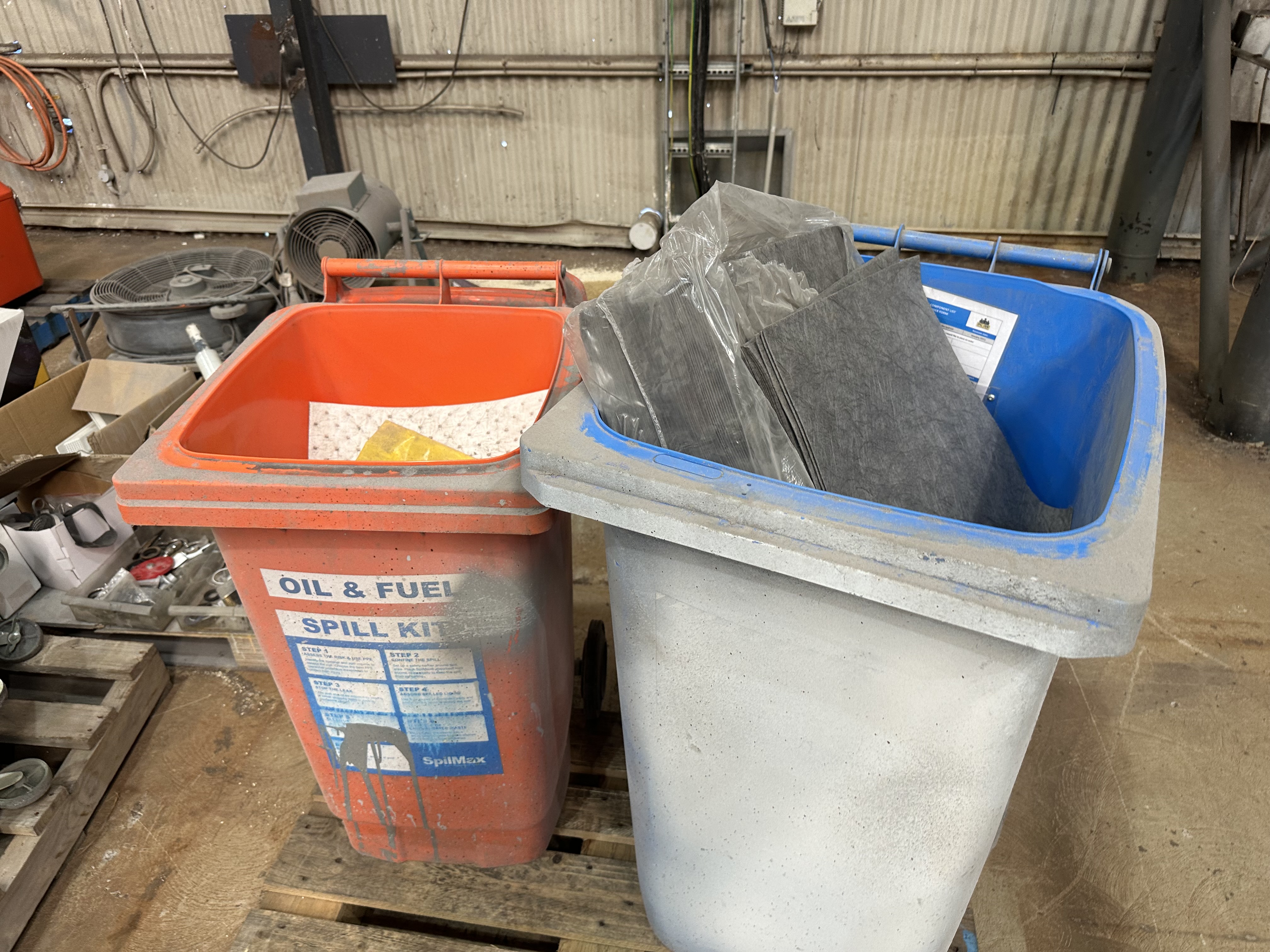 Two spill kit bins *Unreserved*