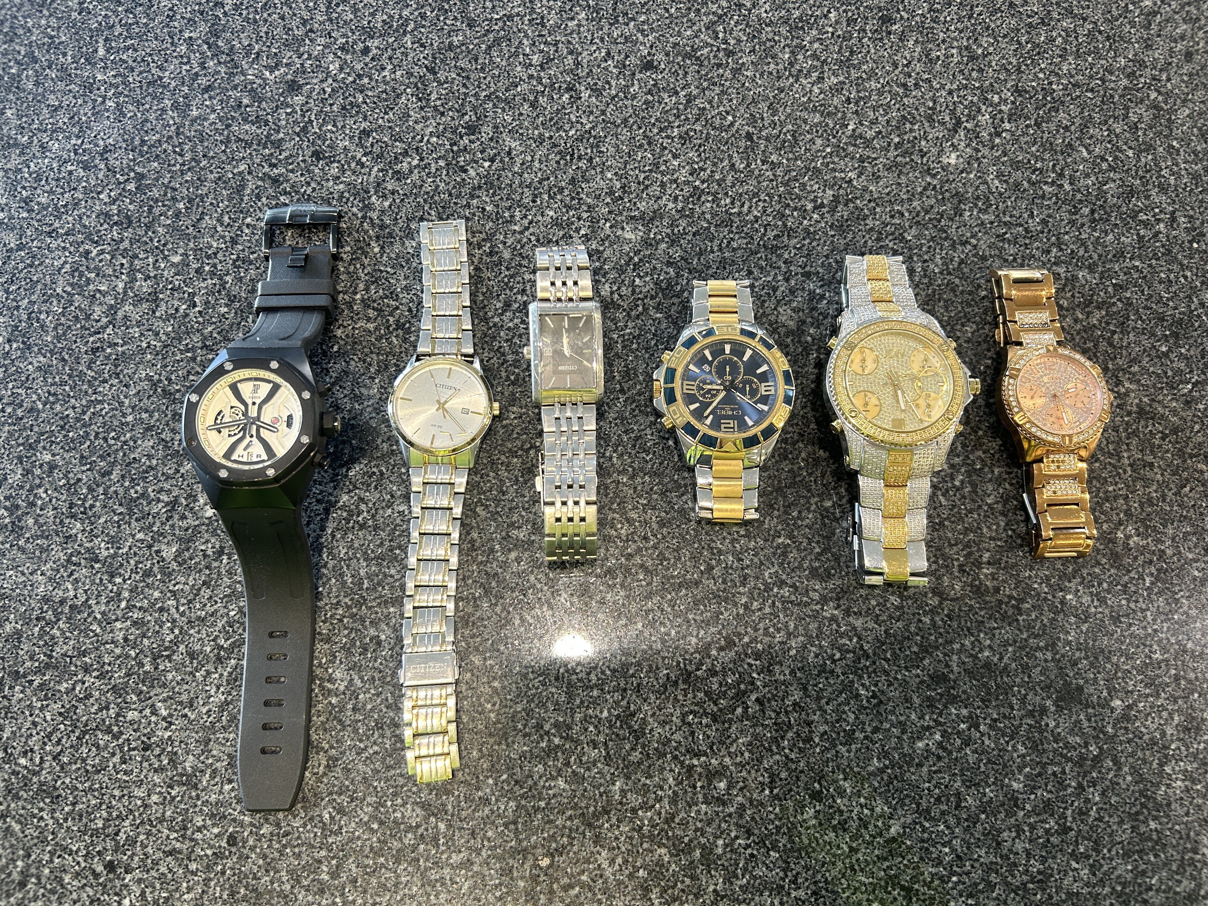 Six watches (Police lost and stolen)