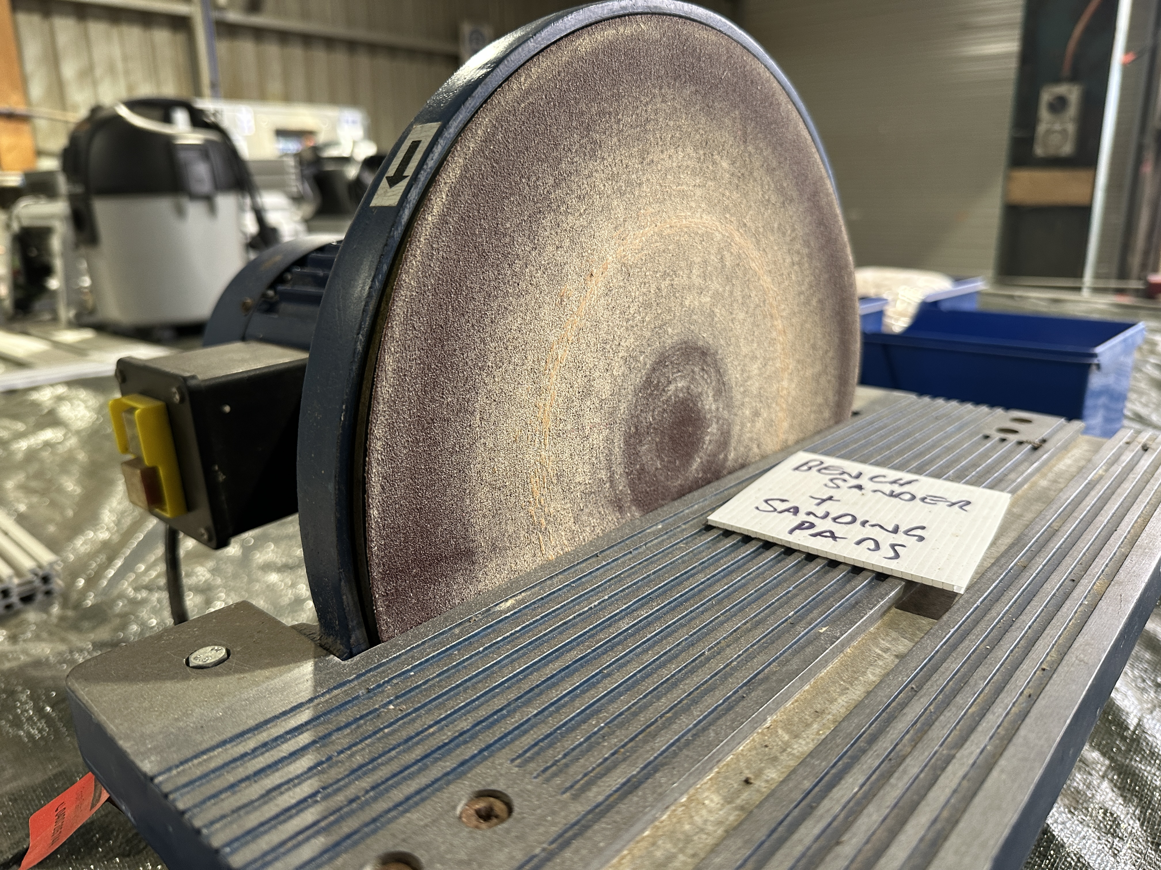 Toolex 12" Bench Disc Sander with Sanding Discs