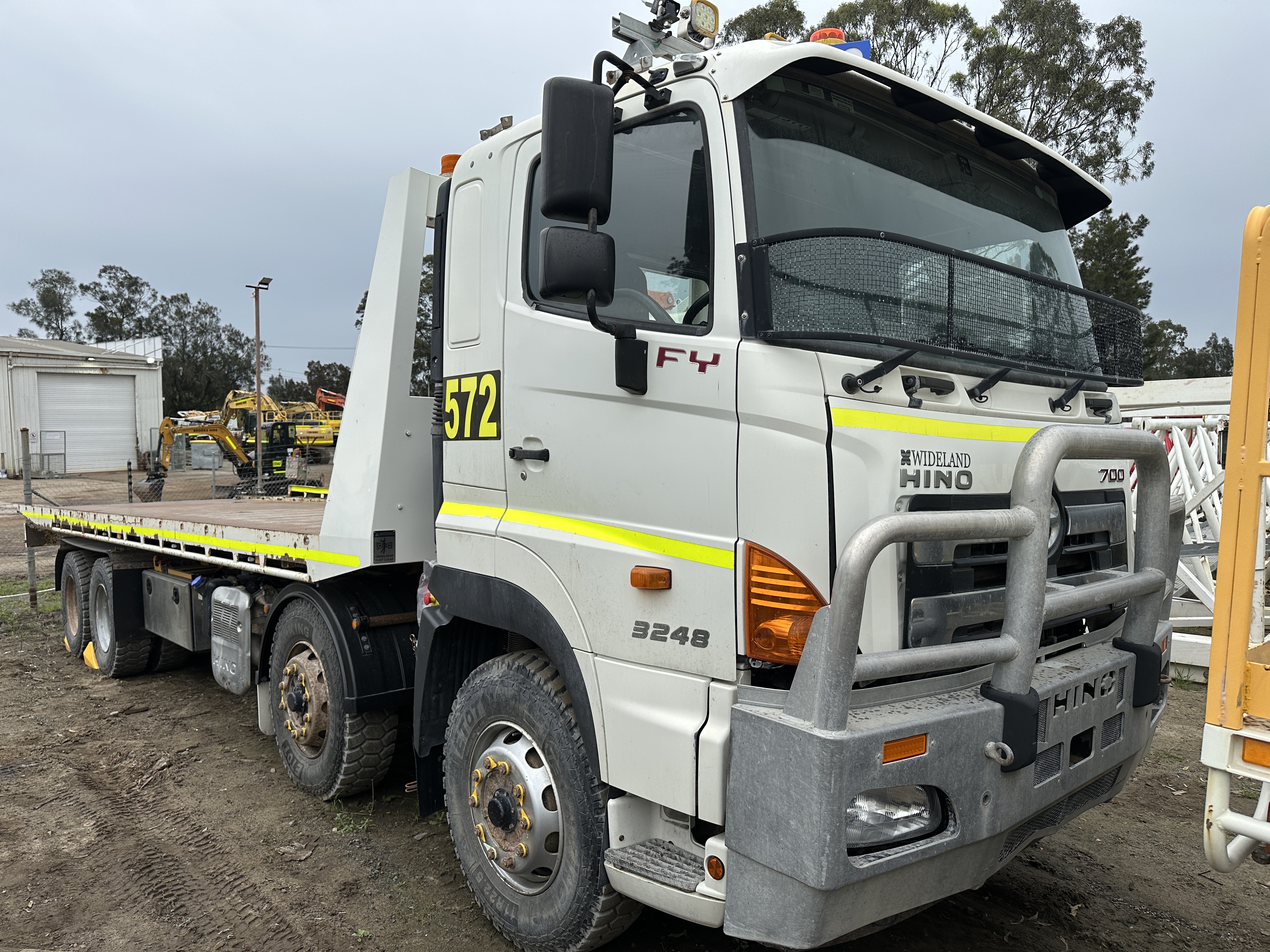 2017 Hino 700 FY1E Single Cab Tilt Tray 4x4 (Ex-Mine) *Non-Runner*