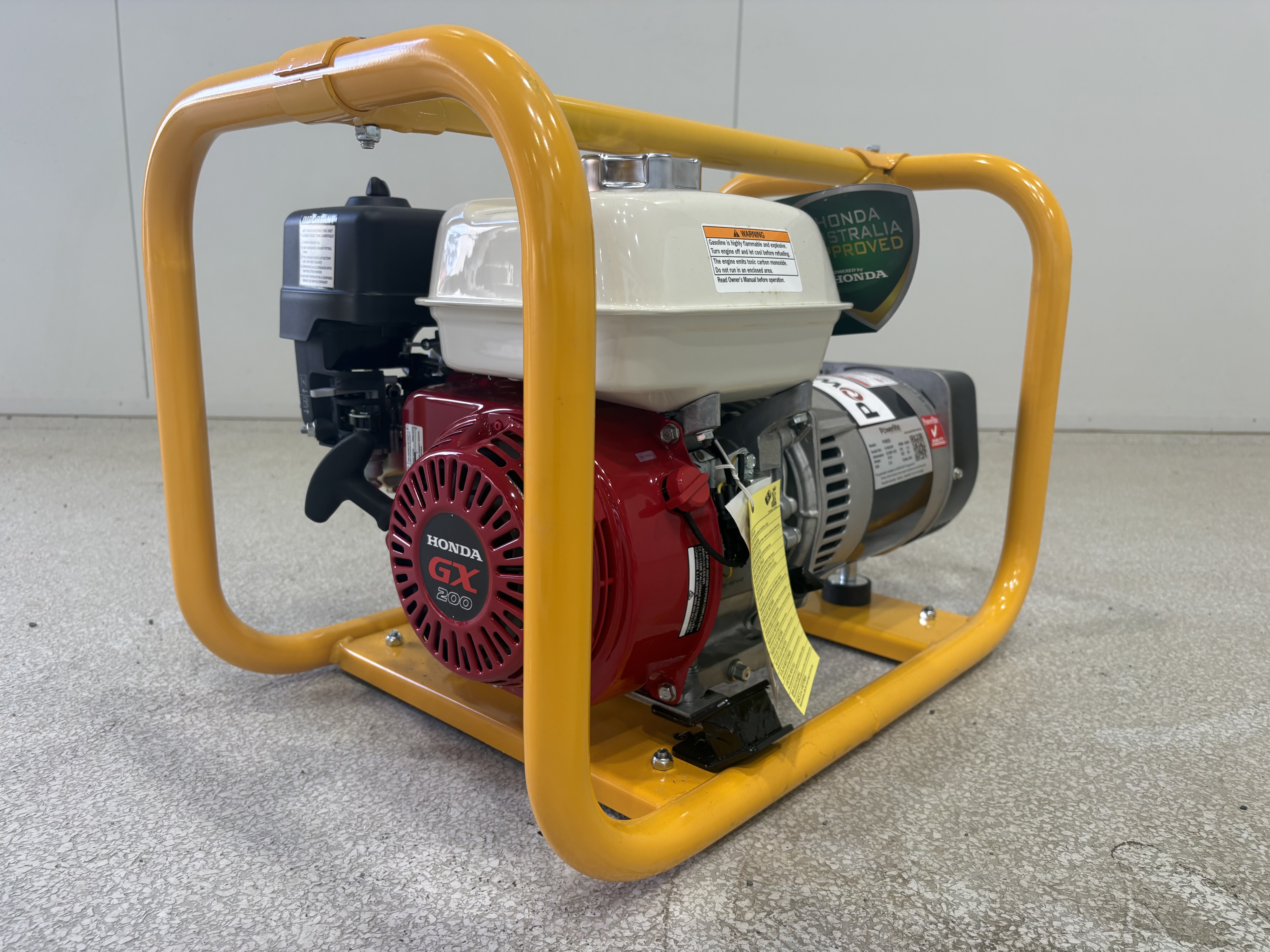 500 · Unused Powerlite PH033 2.6kW Portable Generator – Honda GX200 Engine
