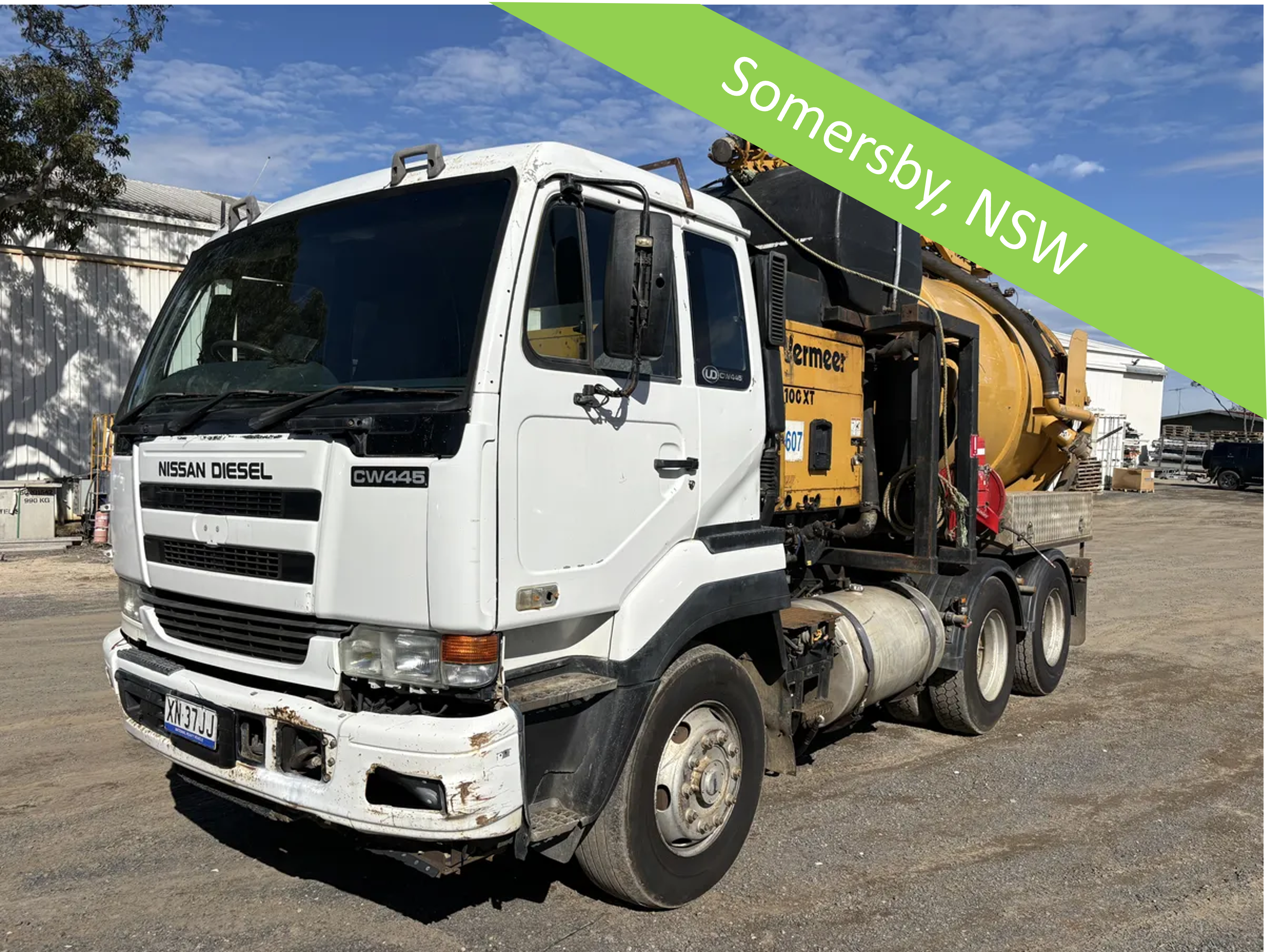 103 · UD CW445 Vermeer LP100 XT Vacuum Excavation Truck