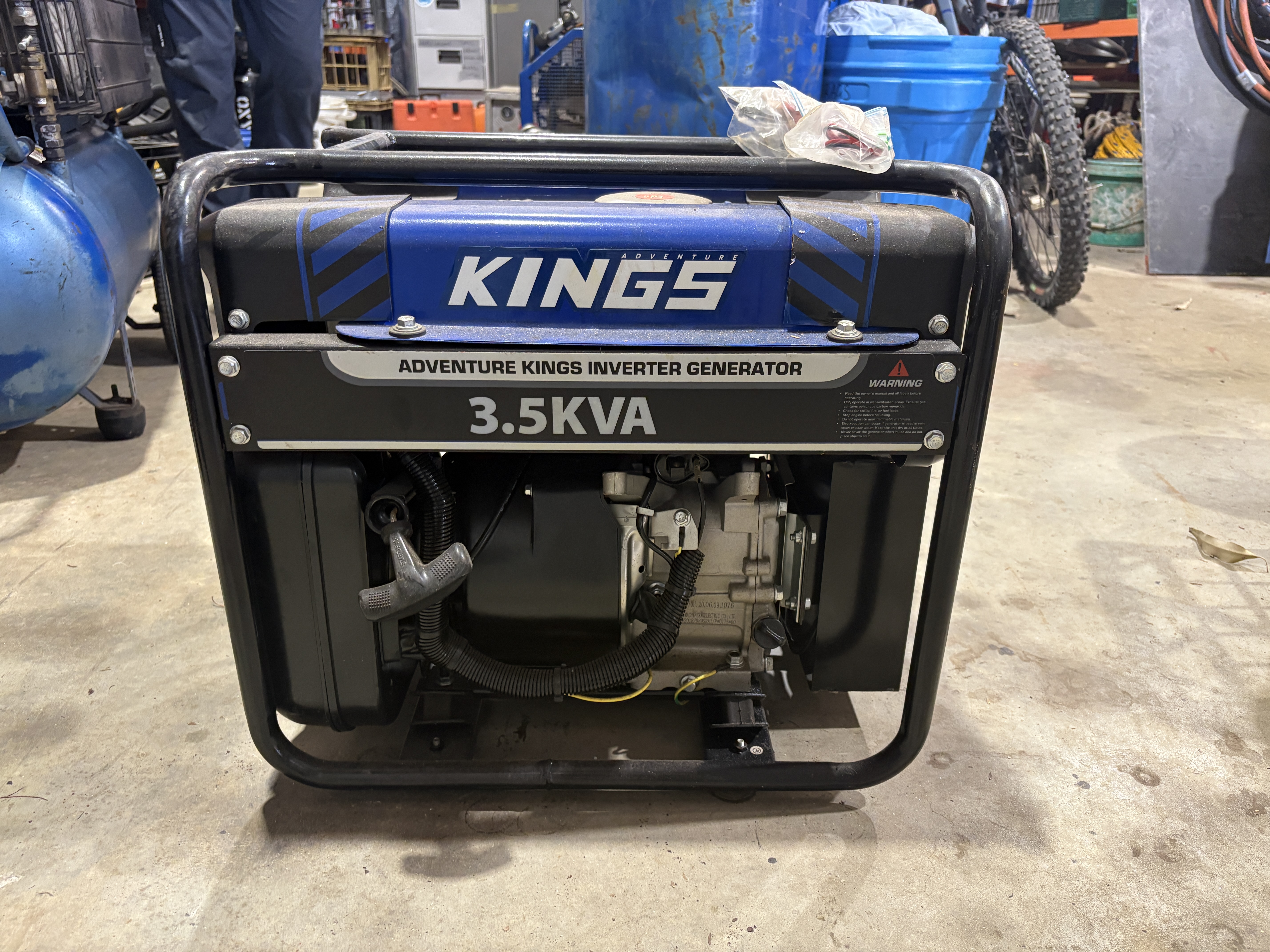 Kings 3.5kVA portable petrol generator.