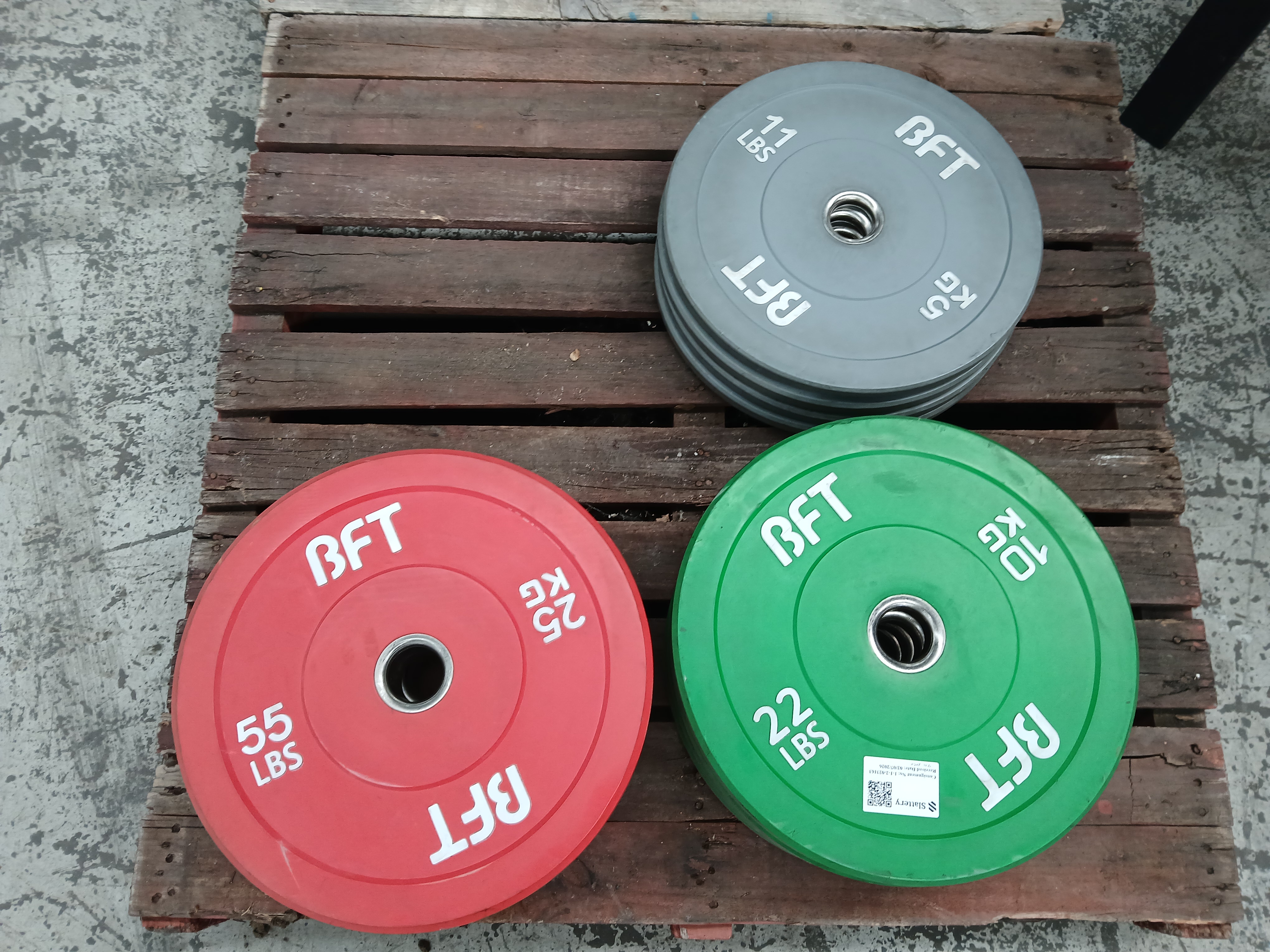 10x Assorted Bumper Plates