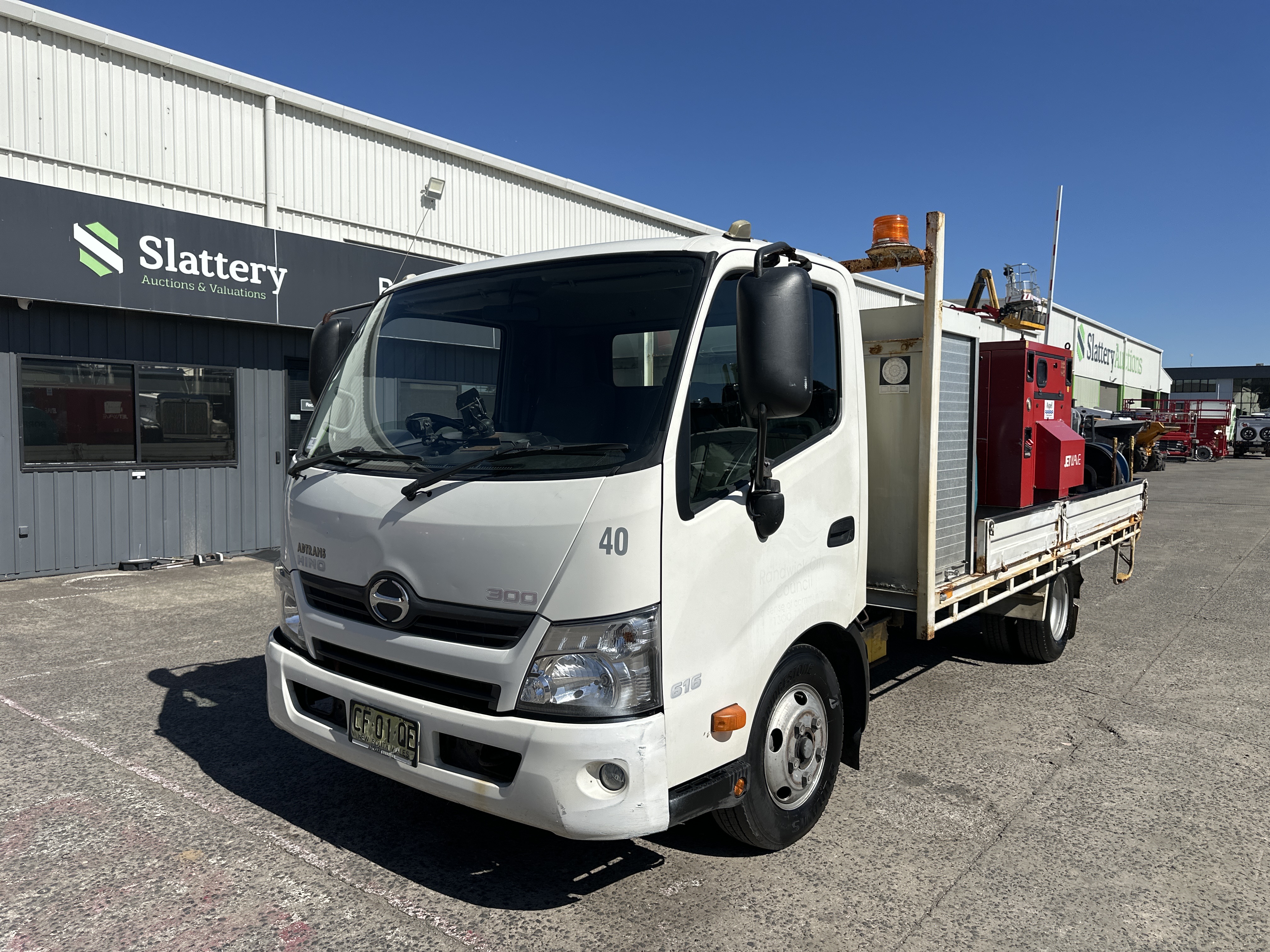 12 · 2015 Hino 300 616  4x2 Tray Truck (Council Asset)
