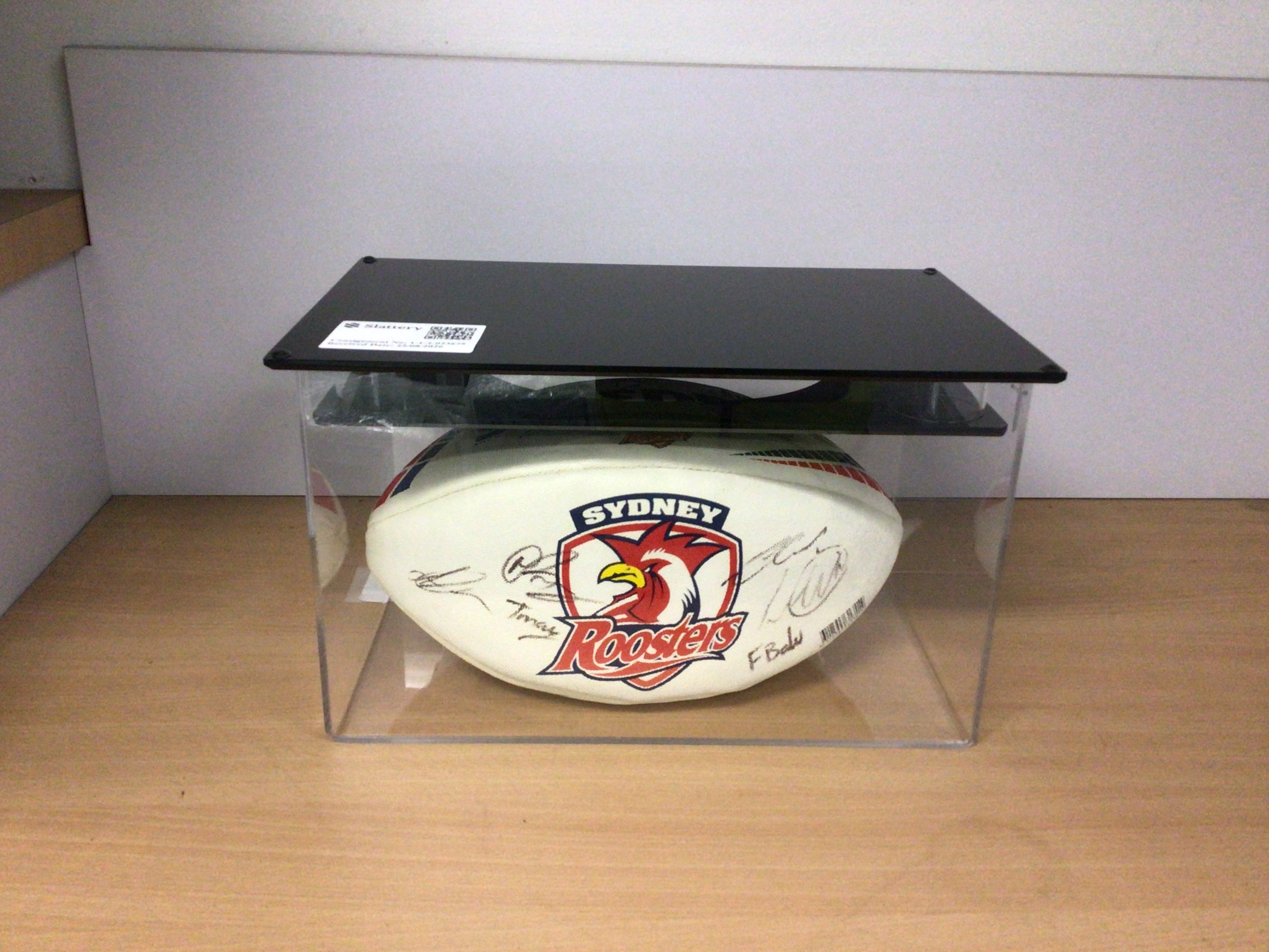 7 · Sydney Roosters Rugby League Memorabilia Ball with Player Signatures