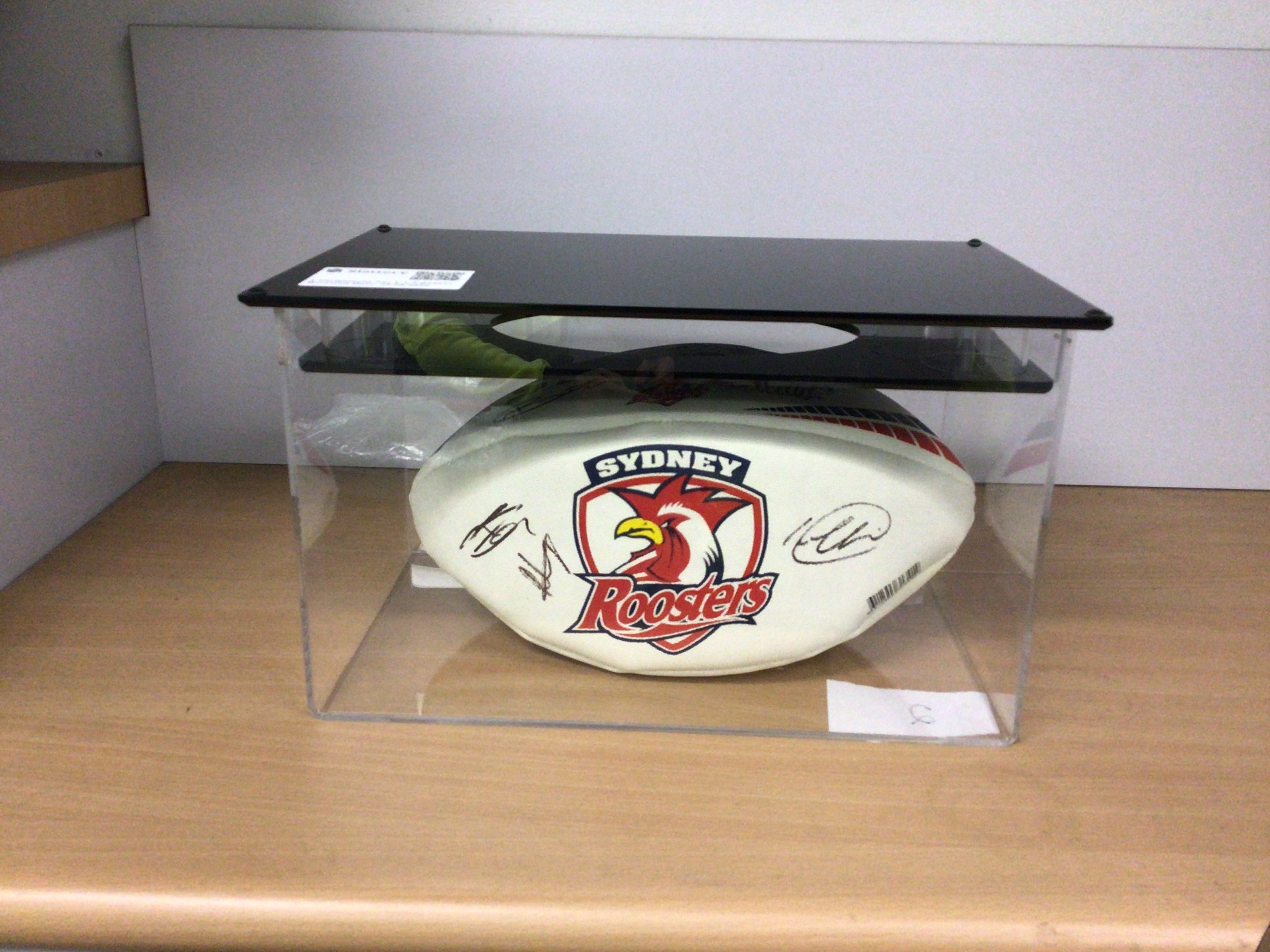 6 · Sydney Roosters Rugby League Memorabilia Ball with Player Signatures