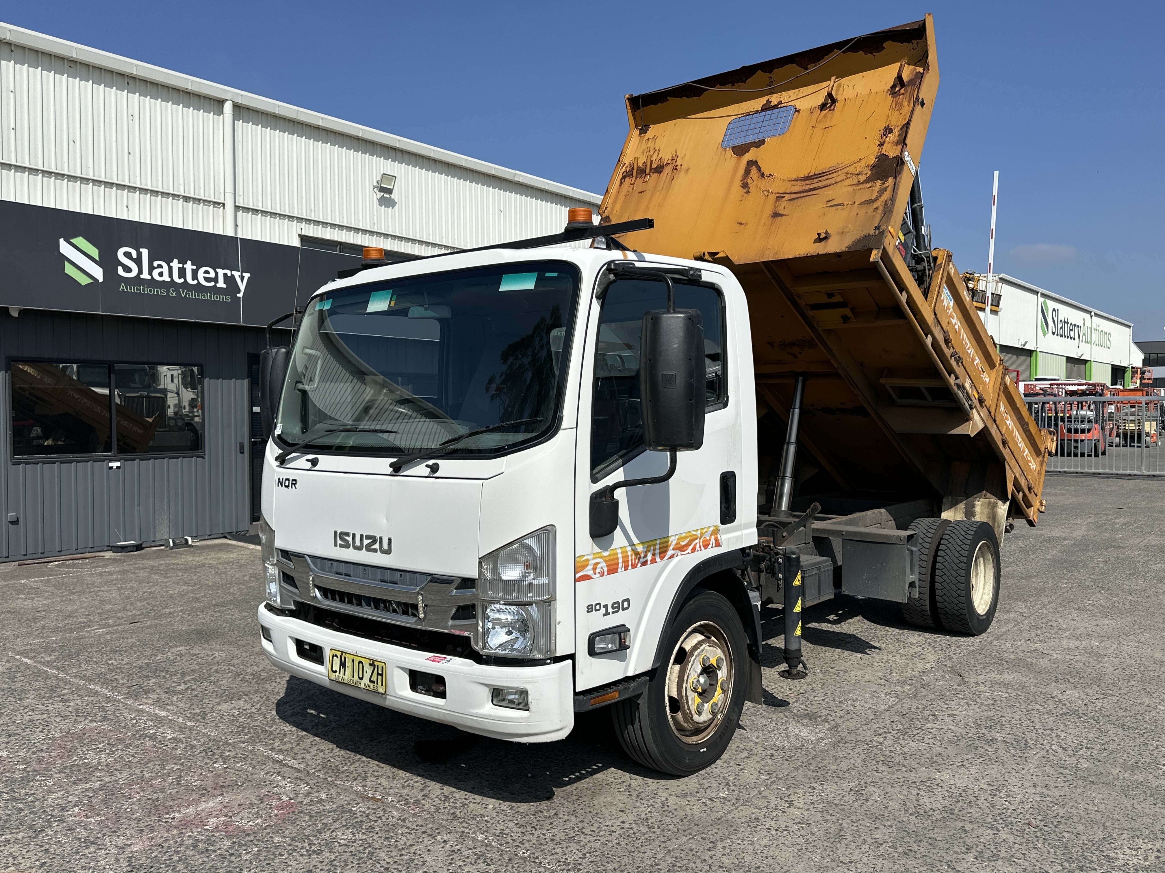 2017 Isuzu NQR 80 190  4x2 Tipper w/Crane (Manual) (Ex Council)