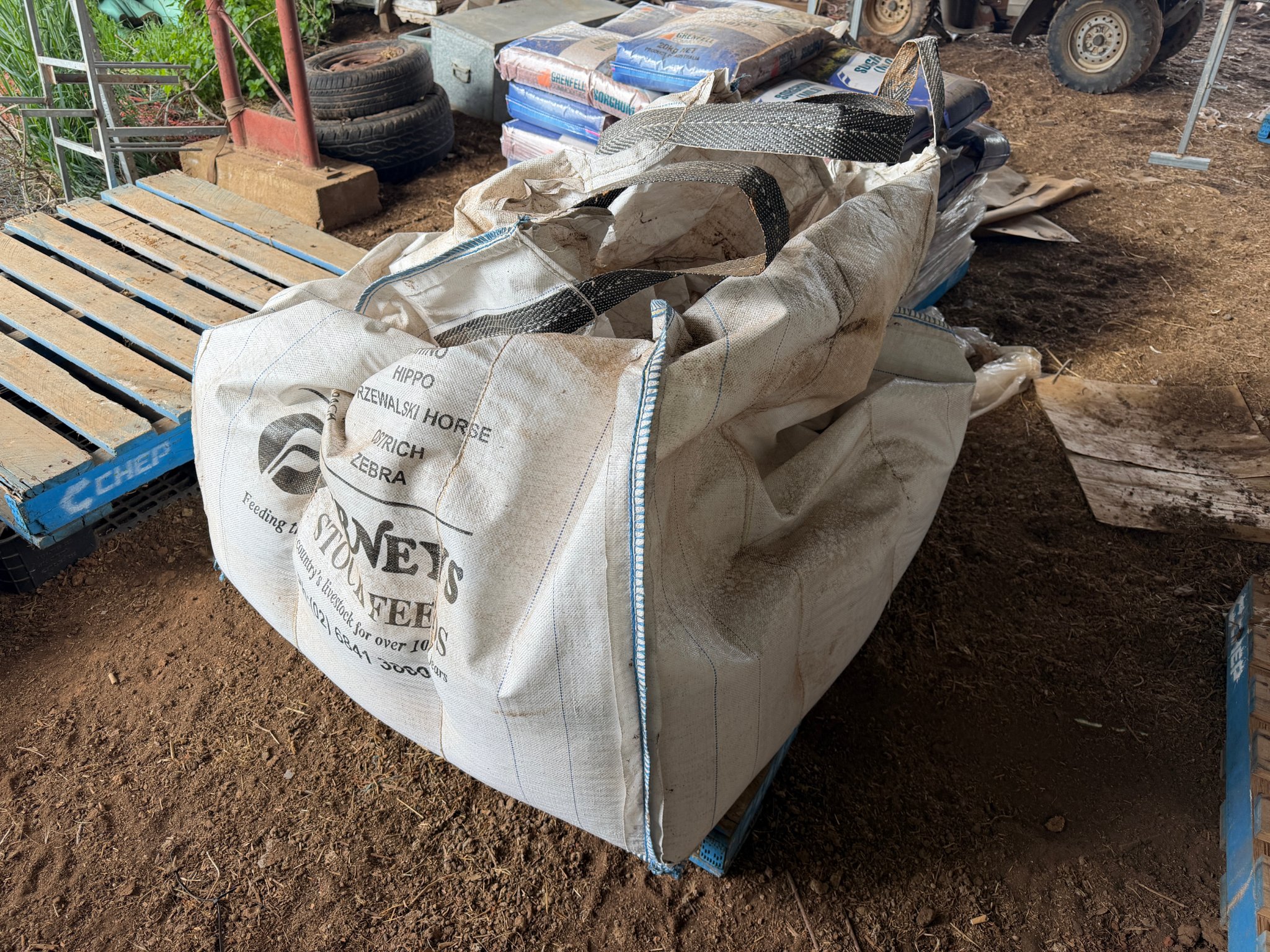 Partially Full Furneys Stock Feeds Bulk Bag / Bulka Bag