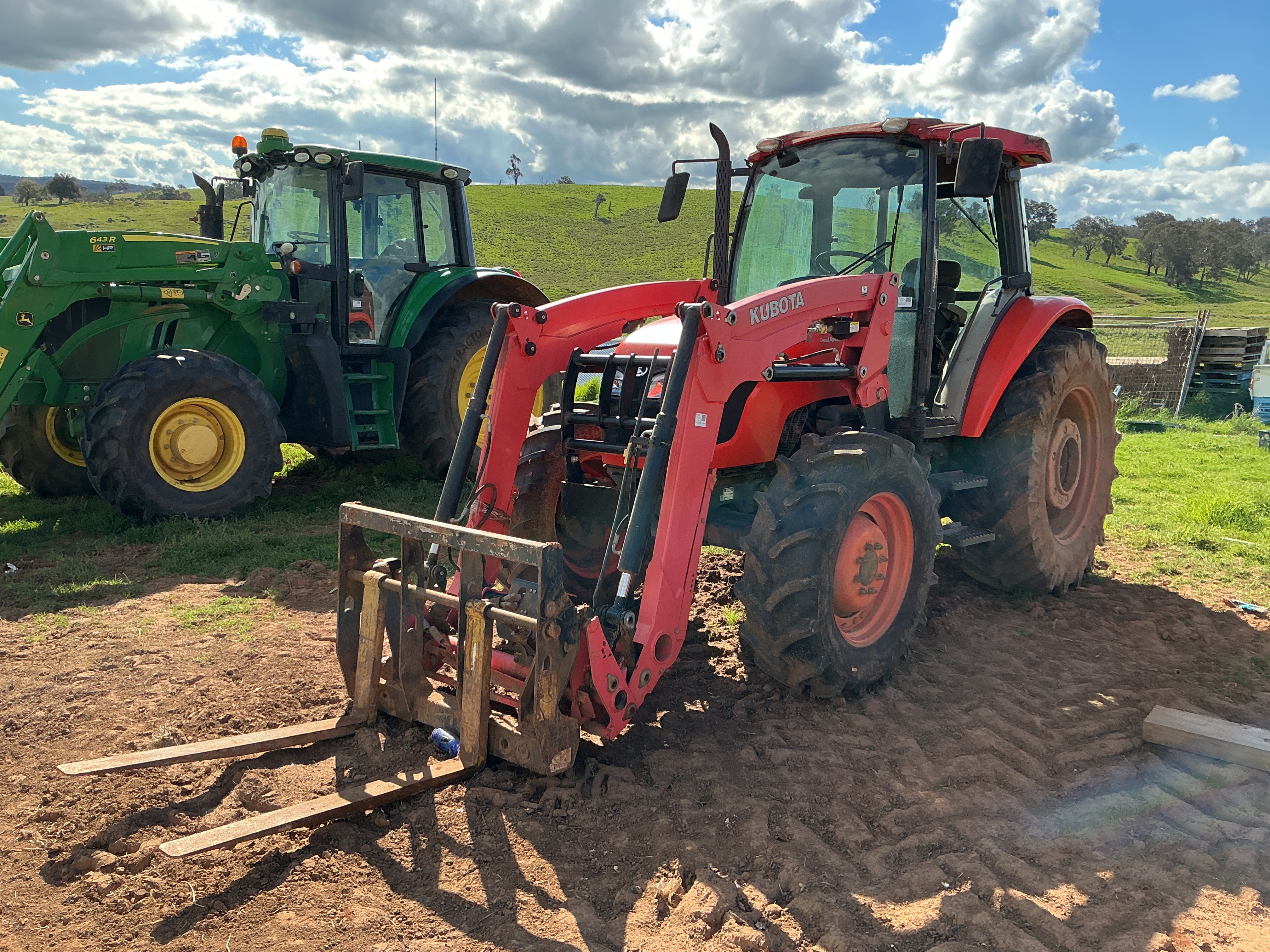 Kubota M9540 With FEL & Tynes