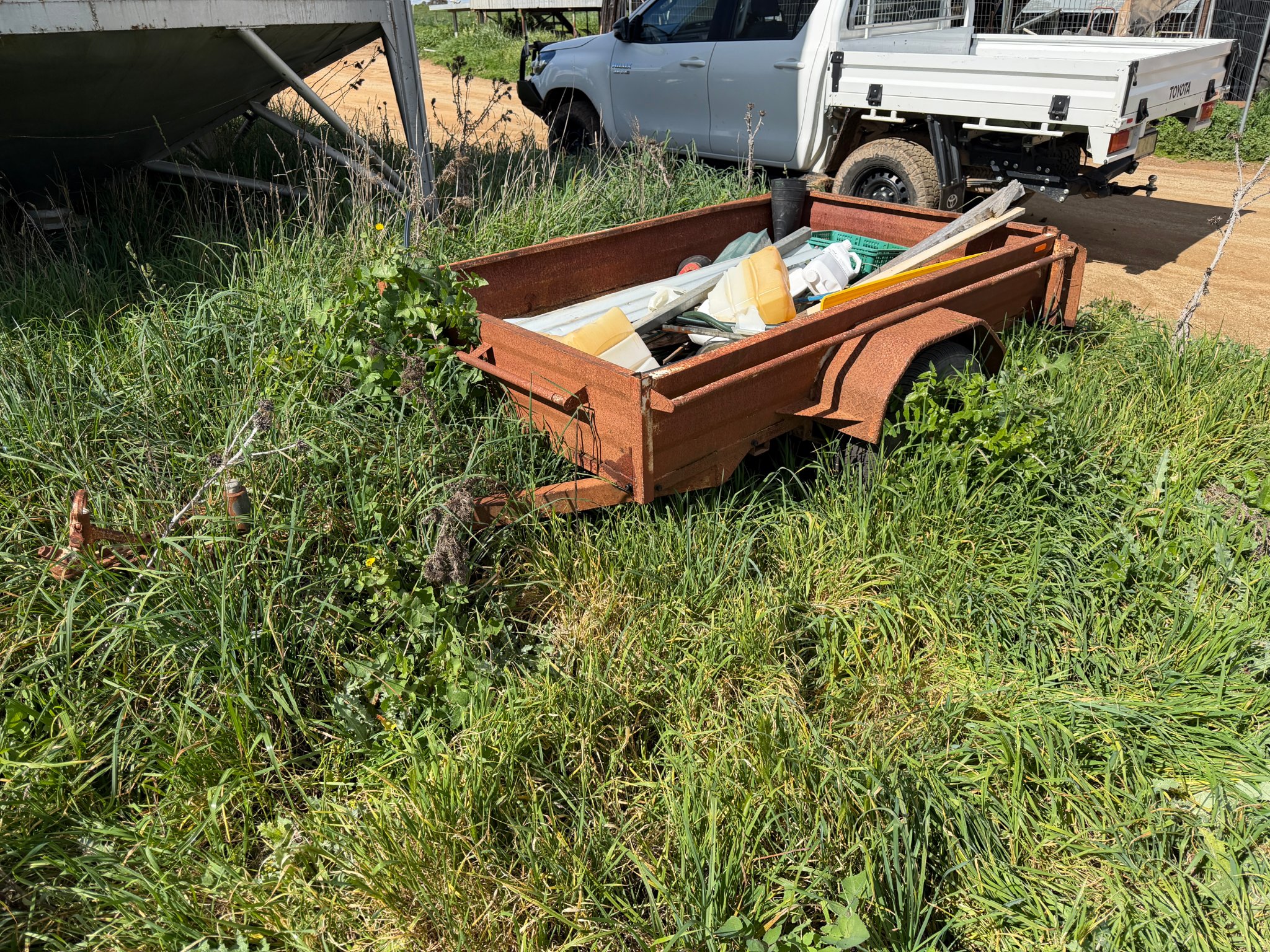 Box Trailer Single Axle (Farm Use Only)