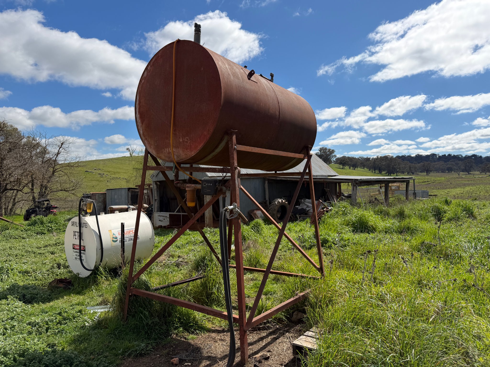 Diesel Fuel Tank on Stand