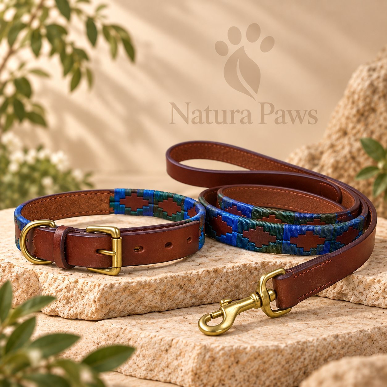 Natura Paws Pet Bundle – Matching Lead, Collar & Treats | Donated By Natura Paws