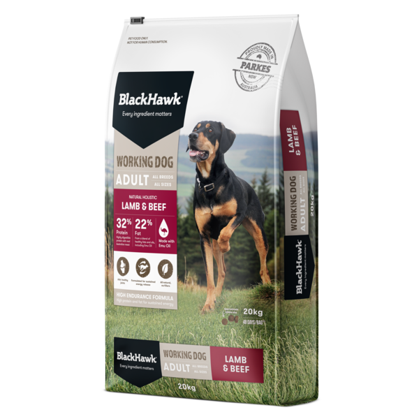 Black Hawk Working Dog Food 20kg (3x Bags) | Donated By Black Hawk