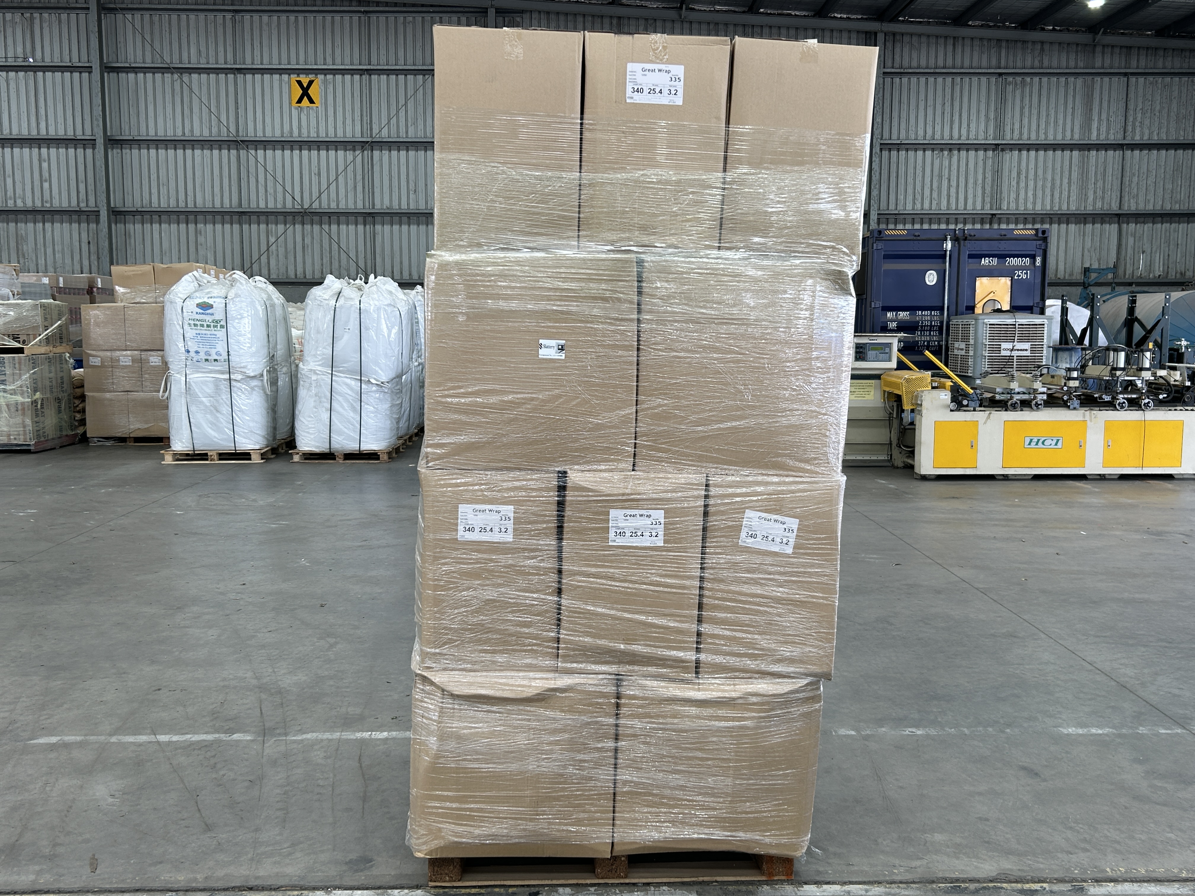 Approx 24x Boxes Containing Approx 335x Shrink Wrap Cores (Per Box) - 1 inch