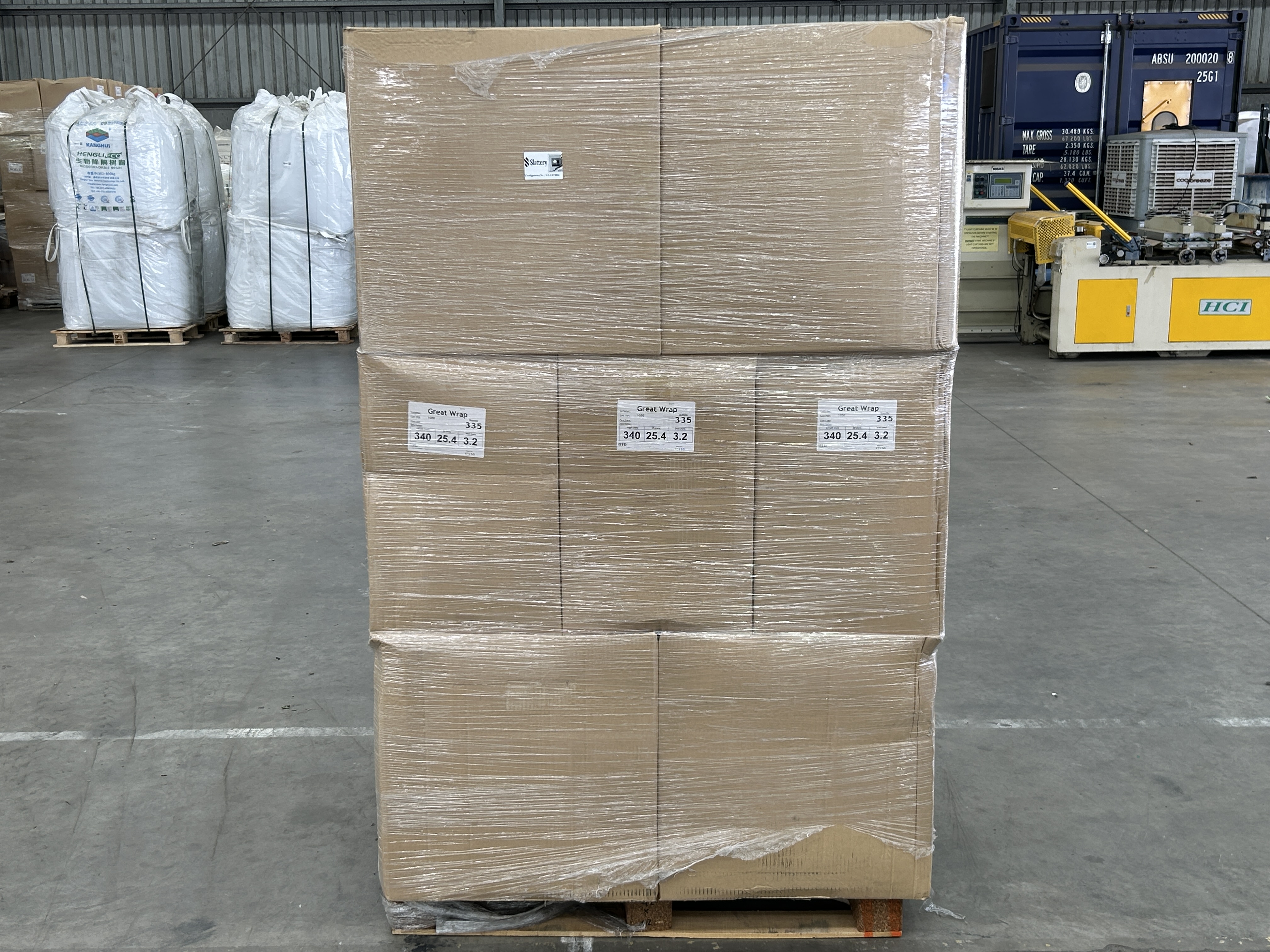 Approx 18x Boxes Containing Approx 335x Shrink Wrap Cores (Per Box) - 1 inch