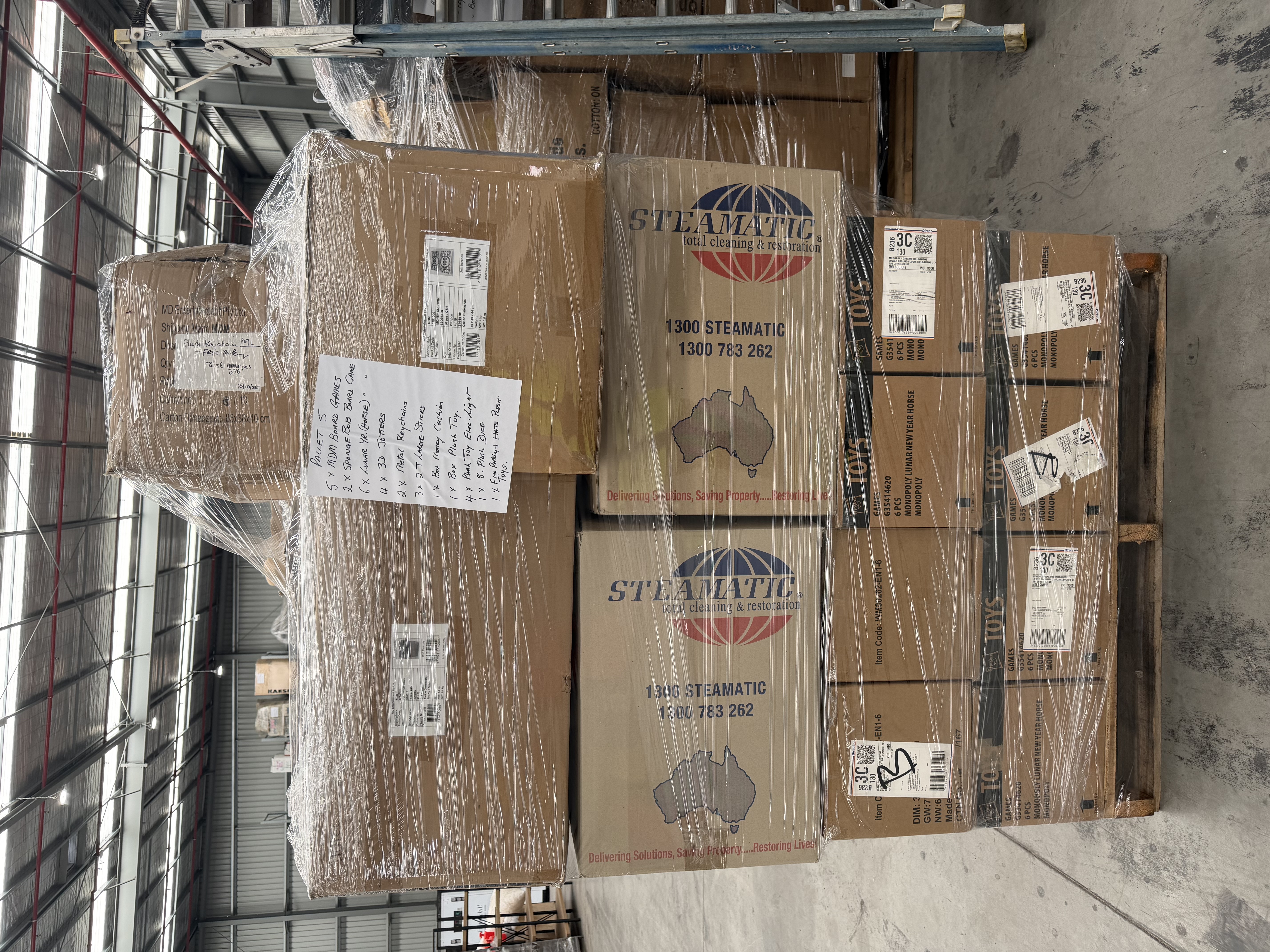 2 · 1x Pallet of Board Games, Key Chains, Money Cushions & Plush Toys