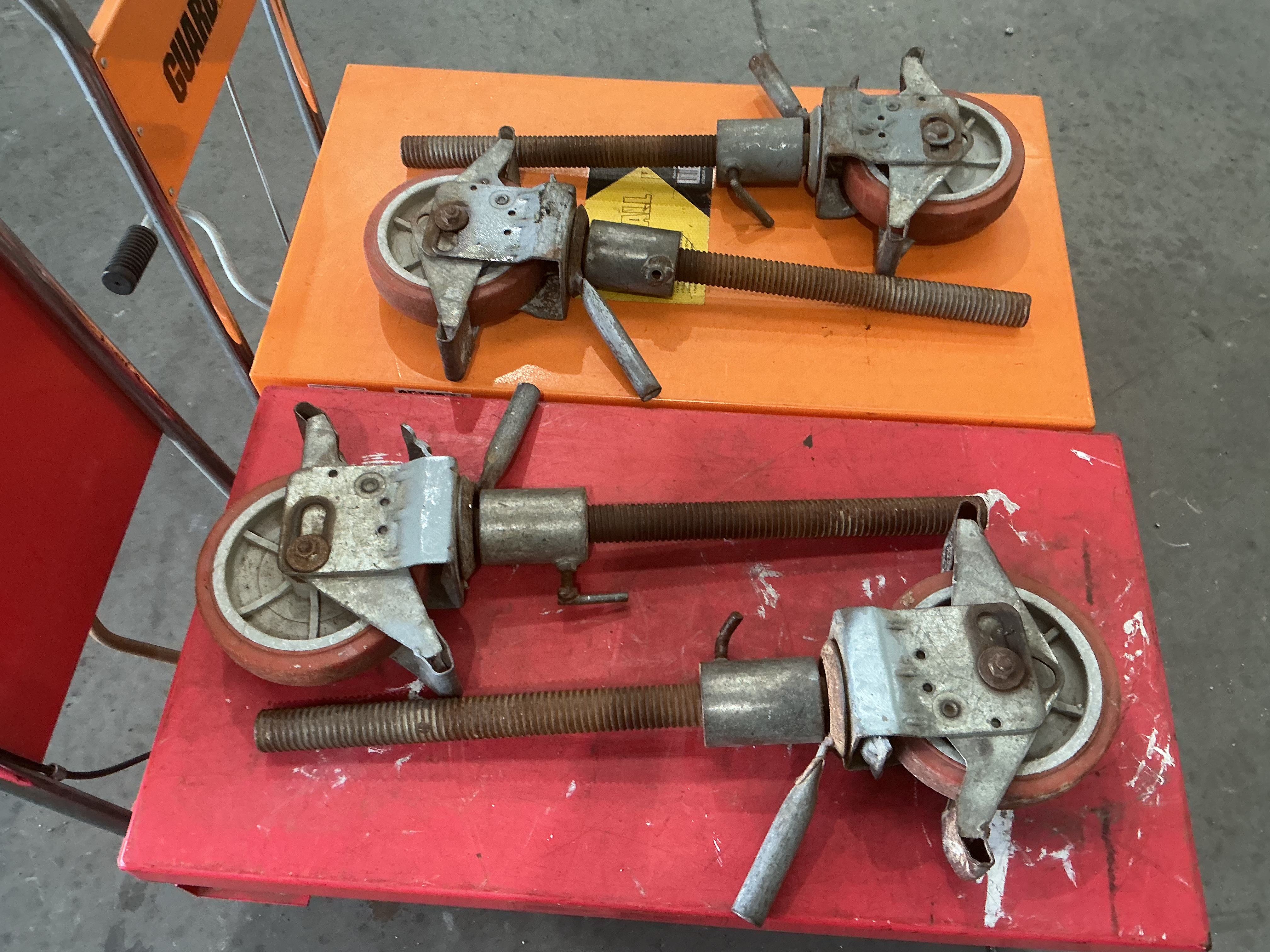 4x Adjustable Scaffold Wheels