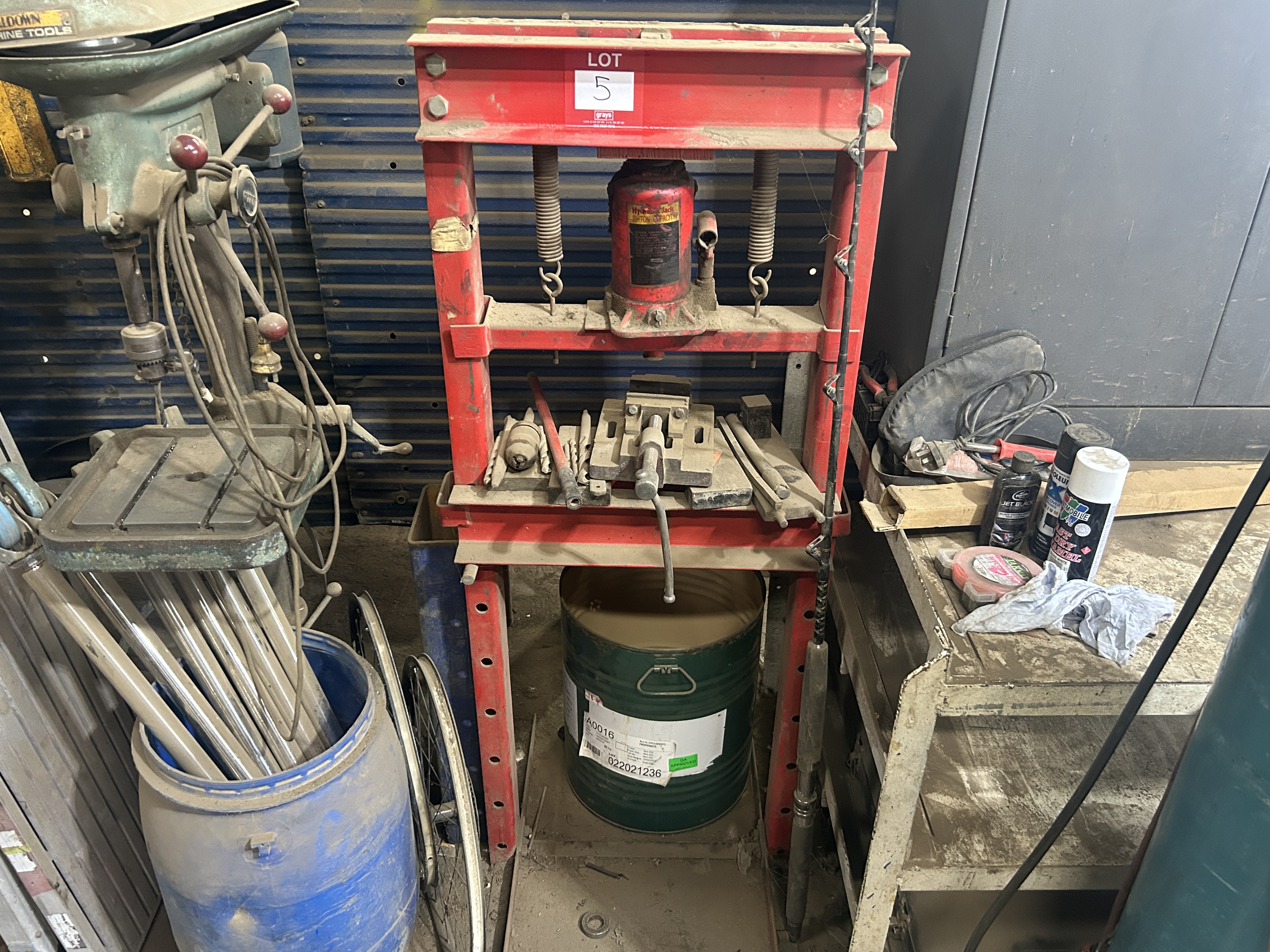 5 · Manual Hydraulic 20 Ton Workshop Press