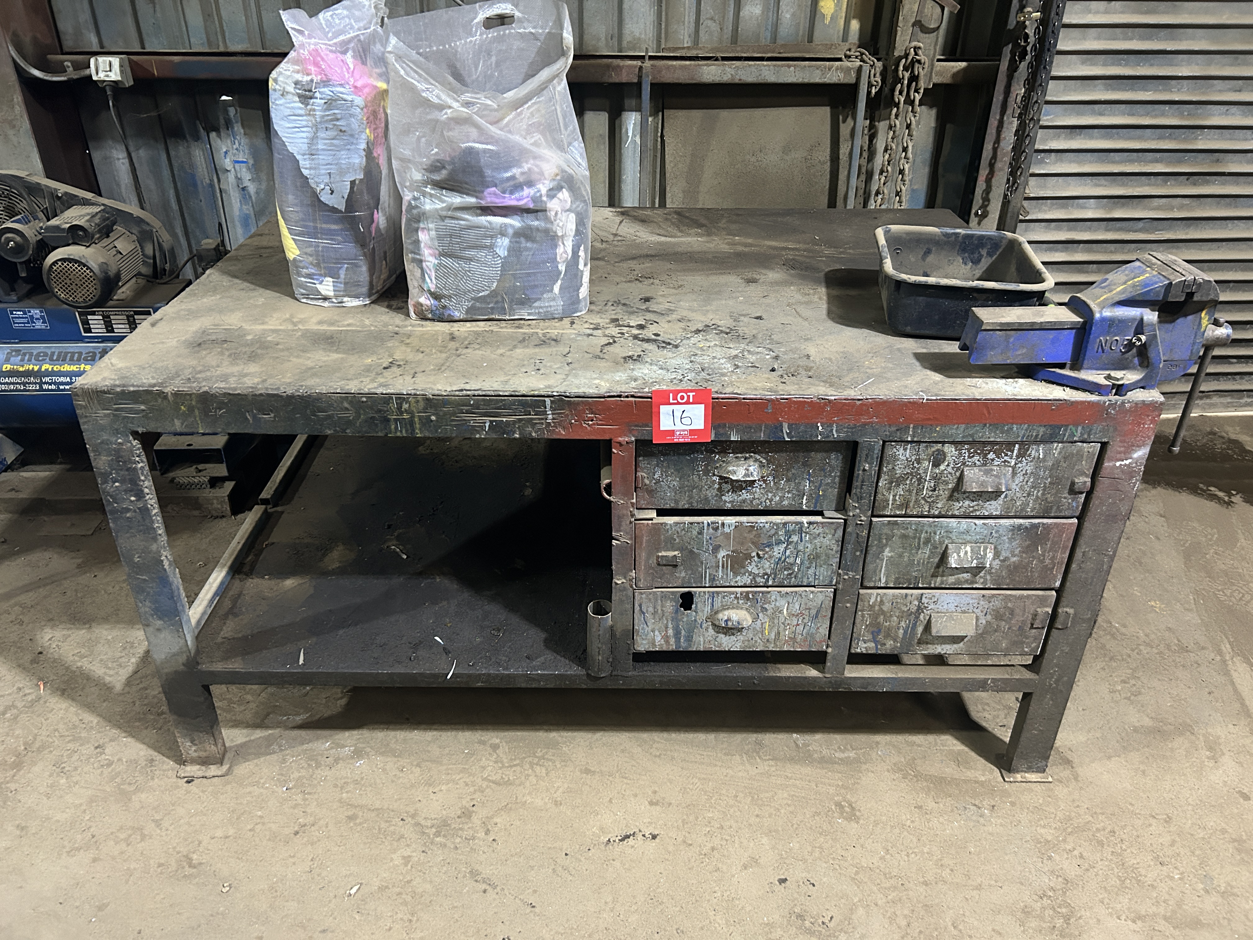 16 · Workbench With Vice