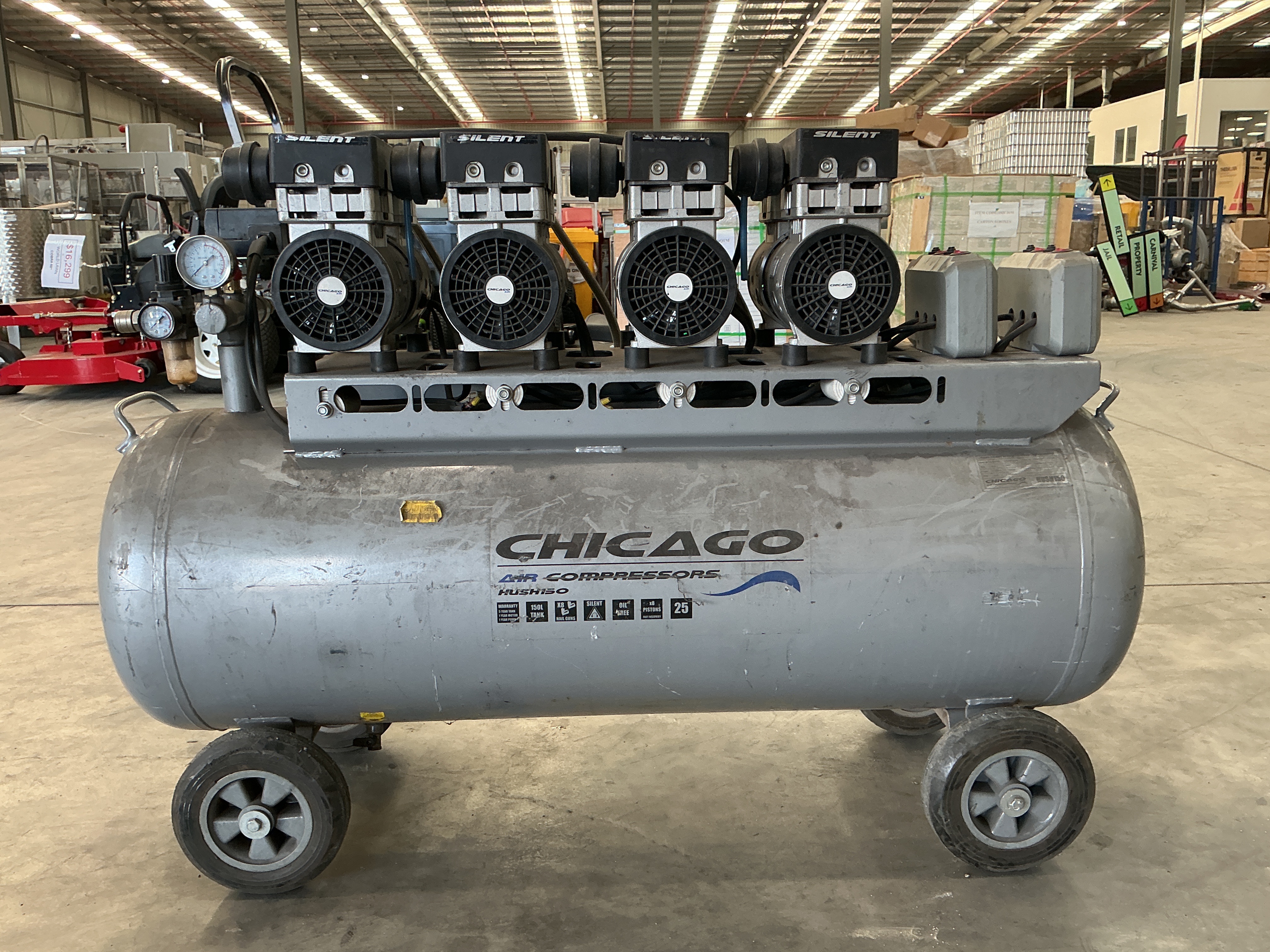 1 · CHICAGO AIR COMPRESSOR HUSH 150 SILENCED