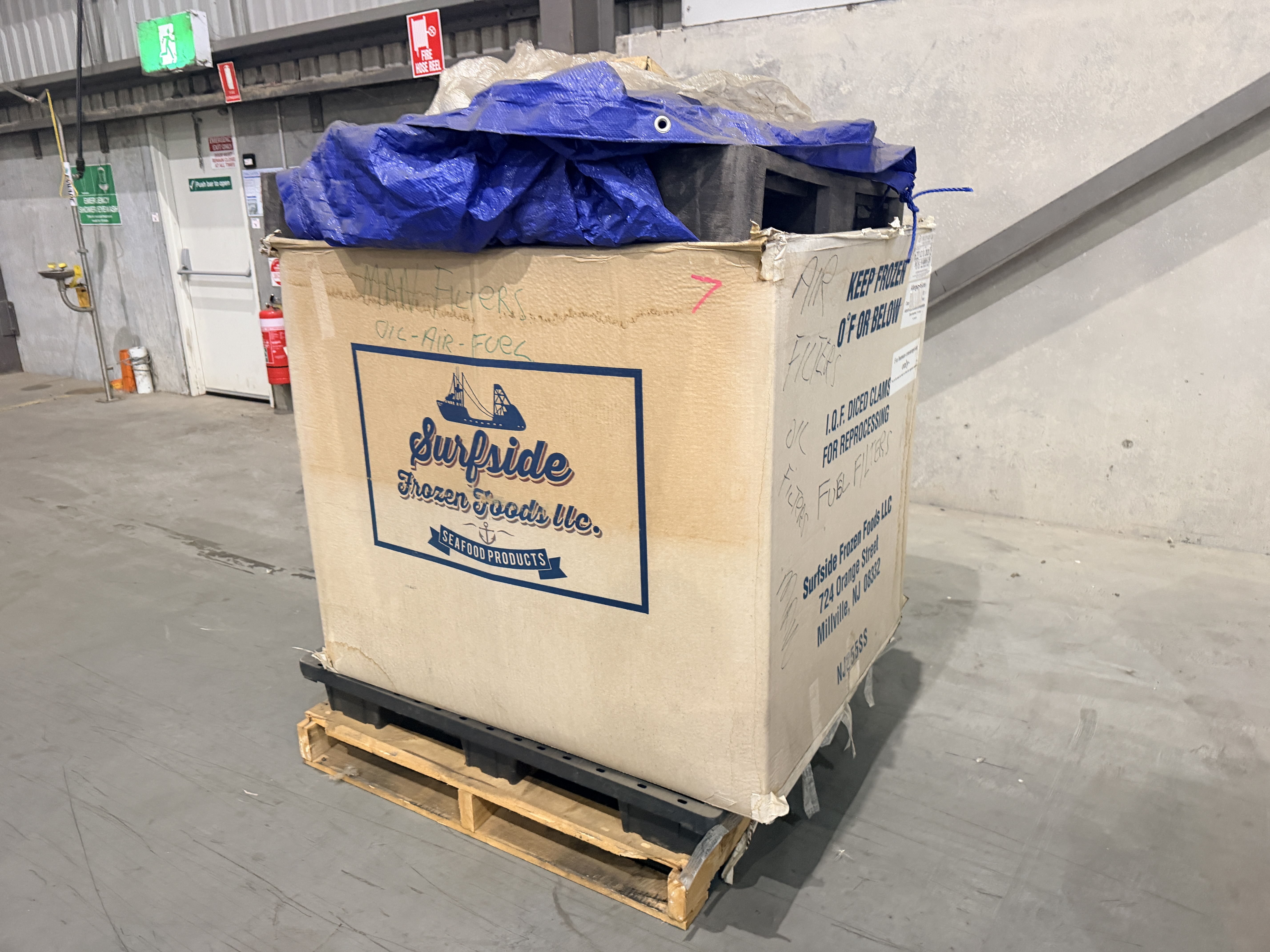 Crate of Assorted Fuel, Air Dryer, Oil & Hydraulic Filters