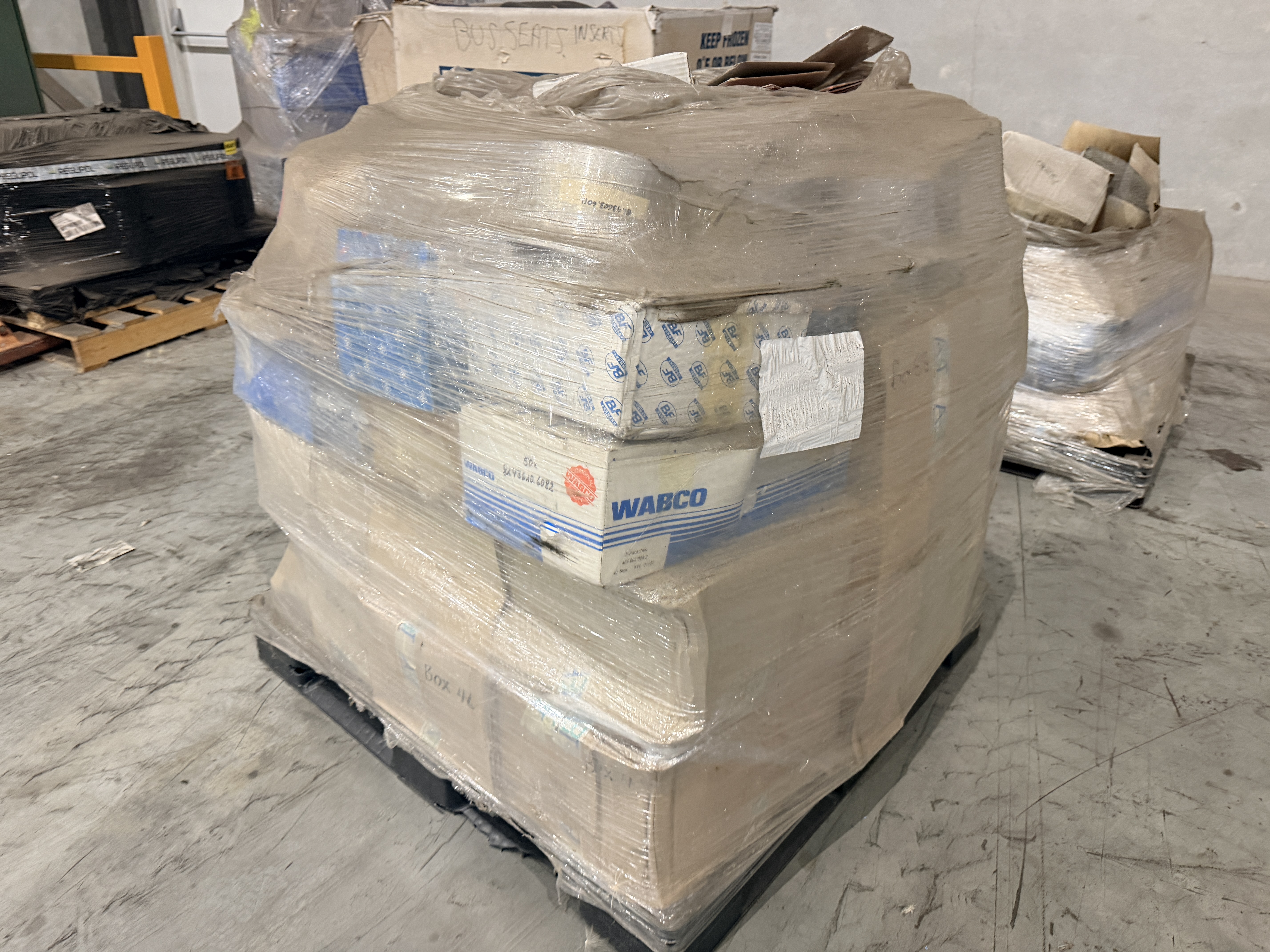 Pallet of 380 Engine, Transmission, Brake & Electrical Parts
