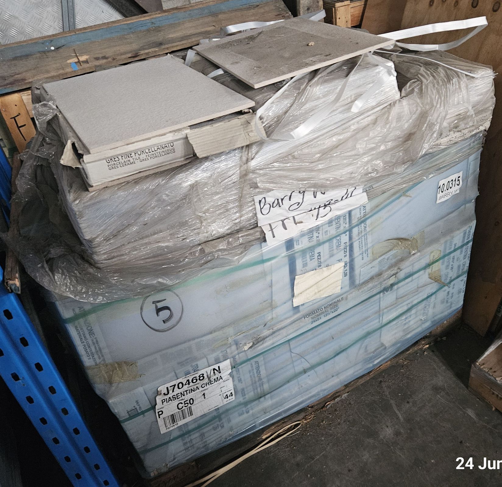 Quantity of Italian Tiles