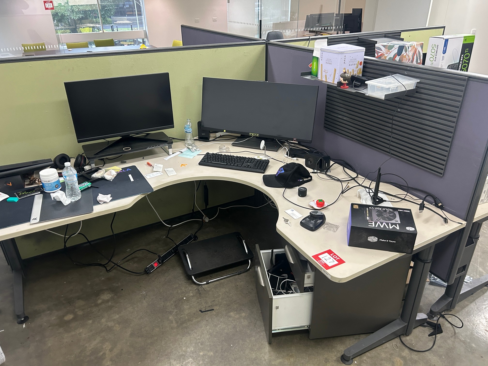 4 Station Office Desk Module