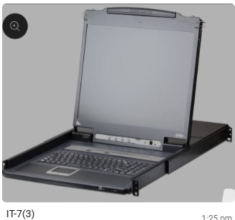 Aten CL5708IN 8-Port LCD KVM over IP Switch – 17" Integrated Console, 1U, Sealed Carton